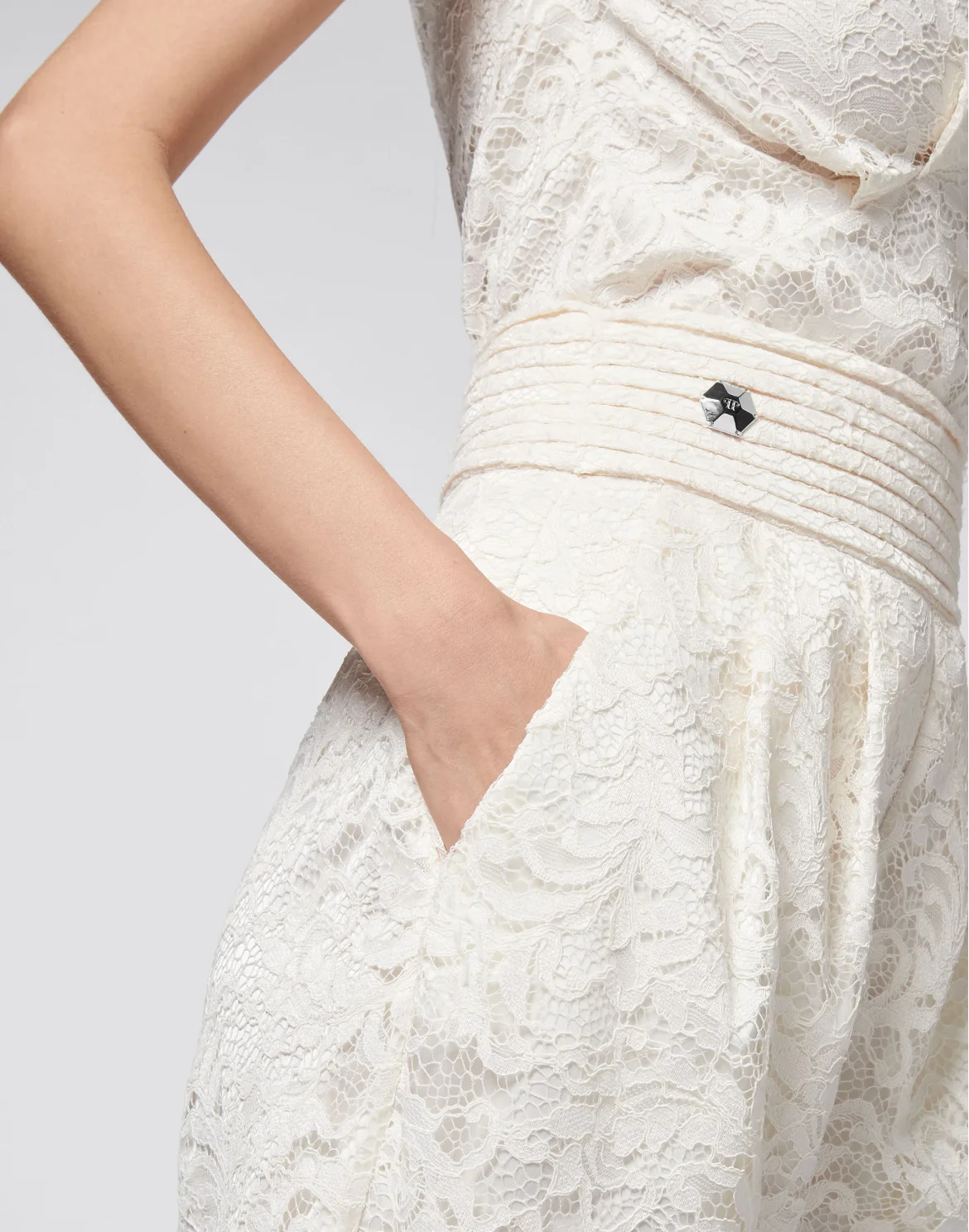 Long Trousers Lace, цвет: Бежевый