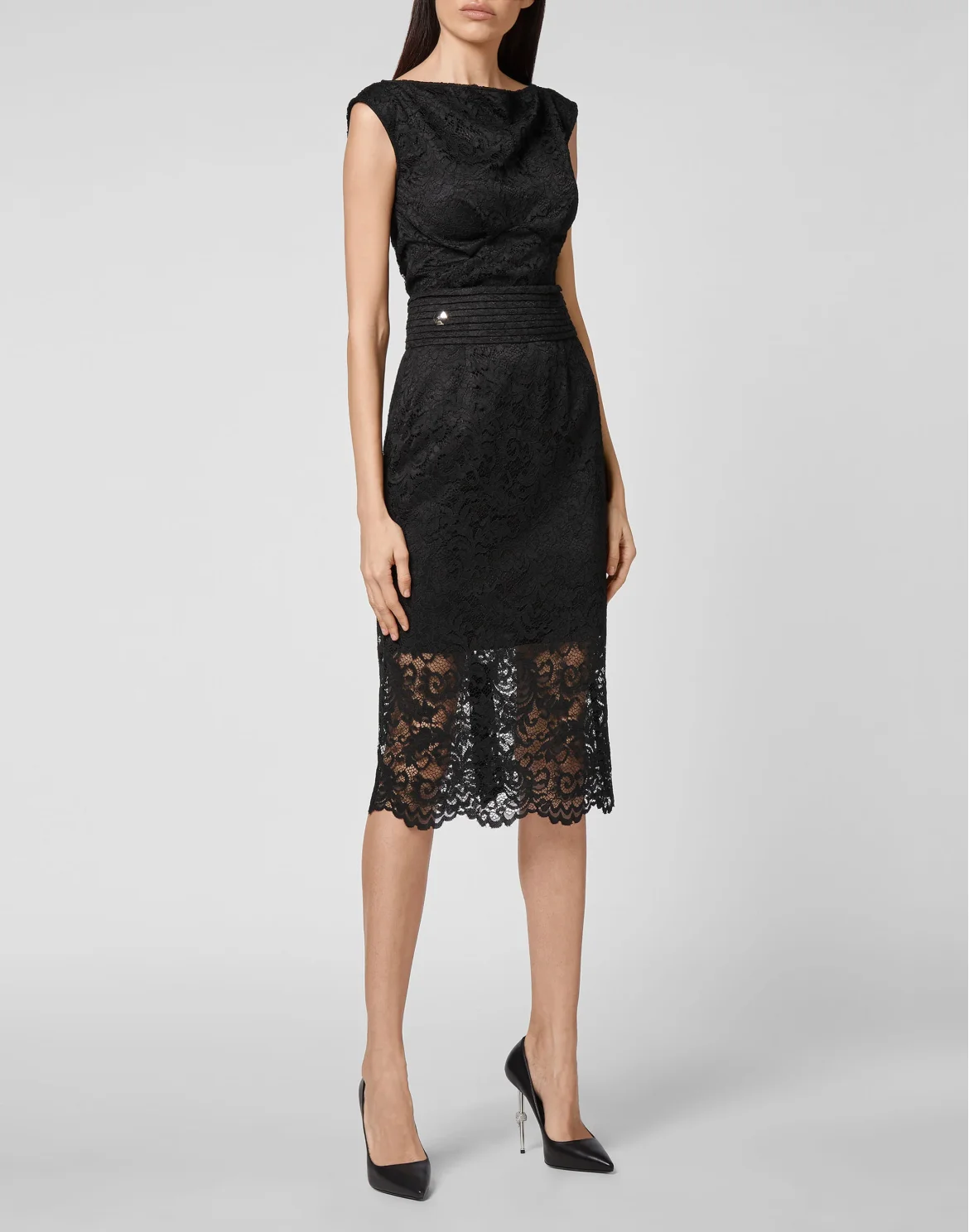 Long Skirt Lace, цвет: Черный