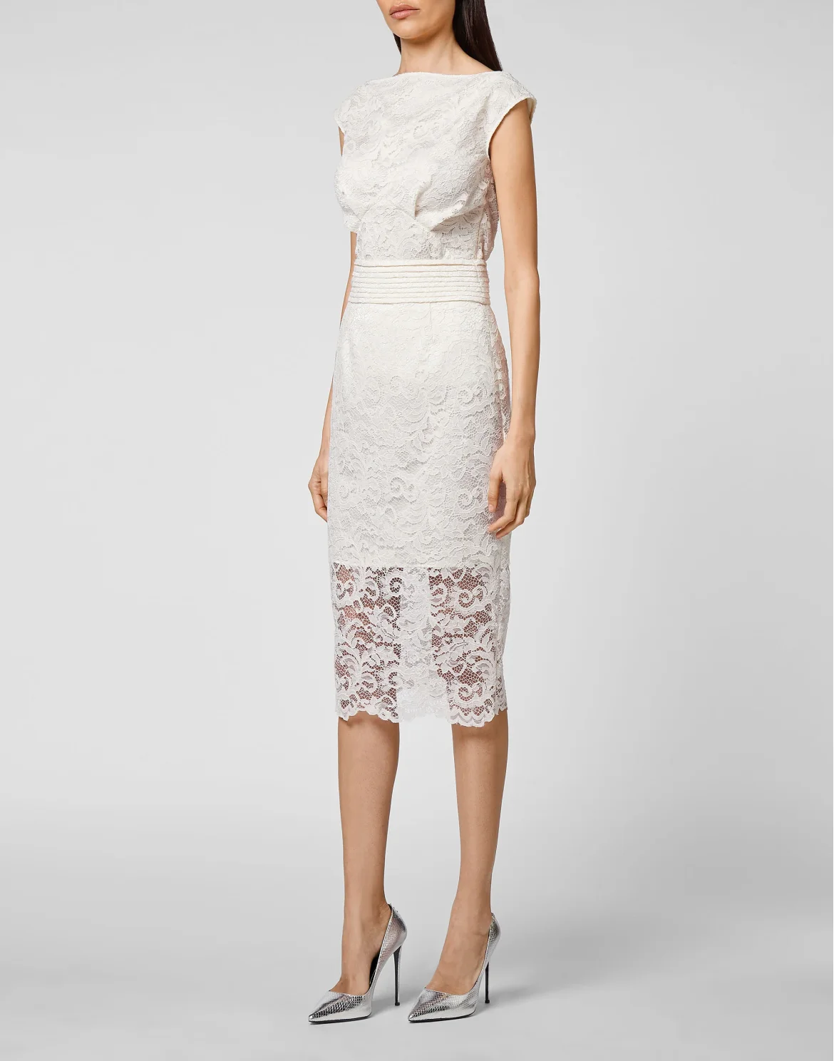 Long Skirt Lace, цвет: Бежевый
