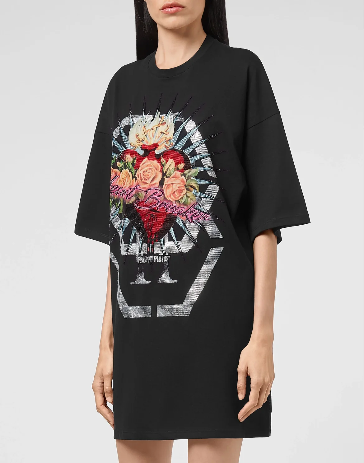 T-shirt Dress Heart Breaker, цвет: Черный