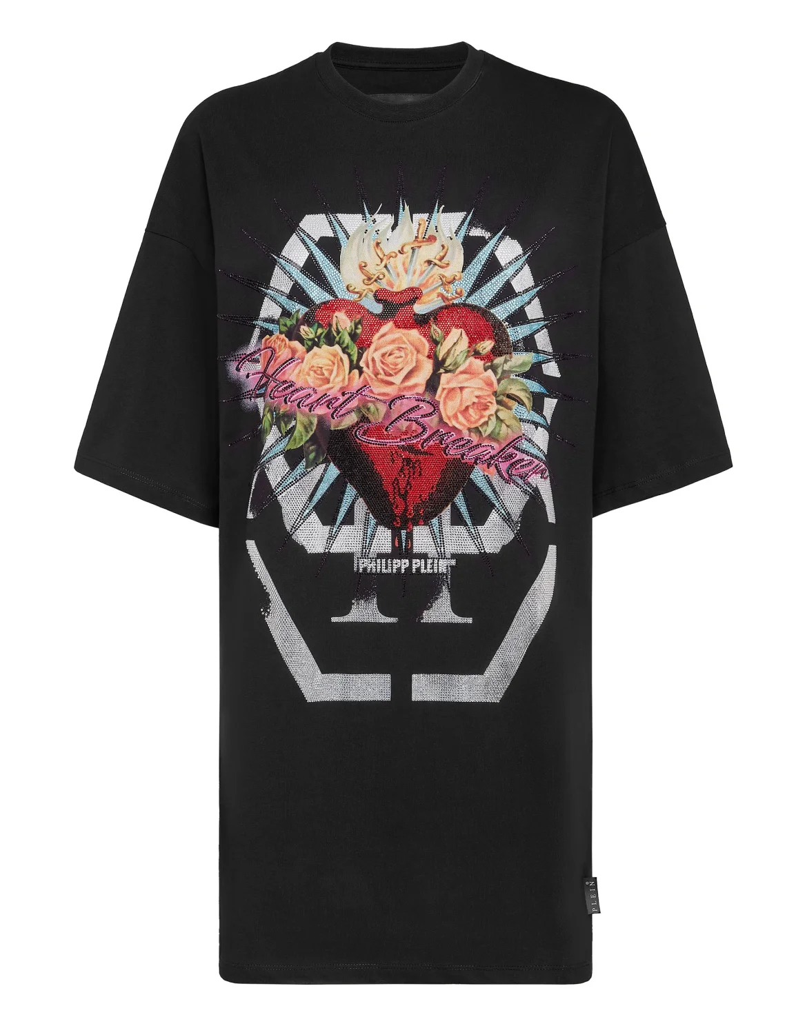 T-shirt Dress Heart Breaker, цвет: Черный