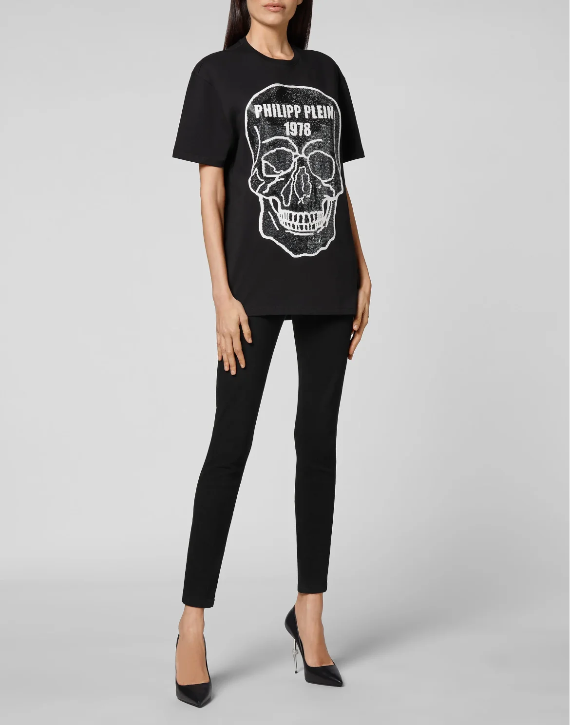 T-shirt Round Neck SS Crystal Skull, цвет: Черный