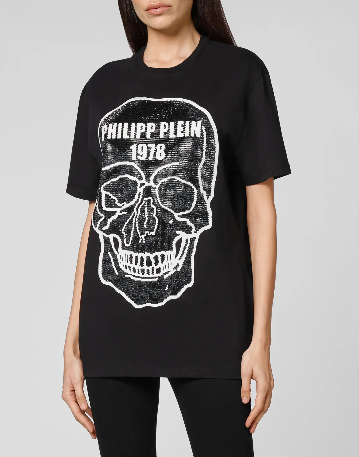 T-shirt Round Neck SS Crystal Skull, цвет: Черный
