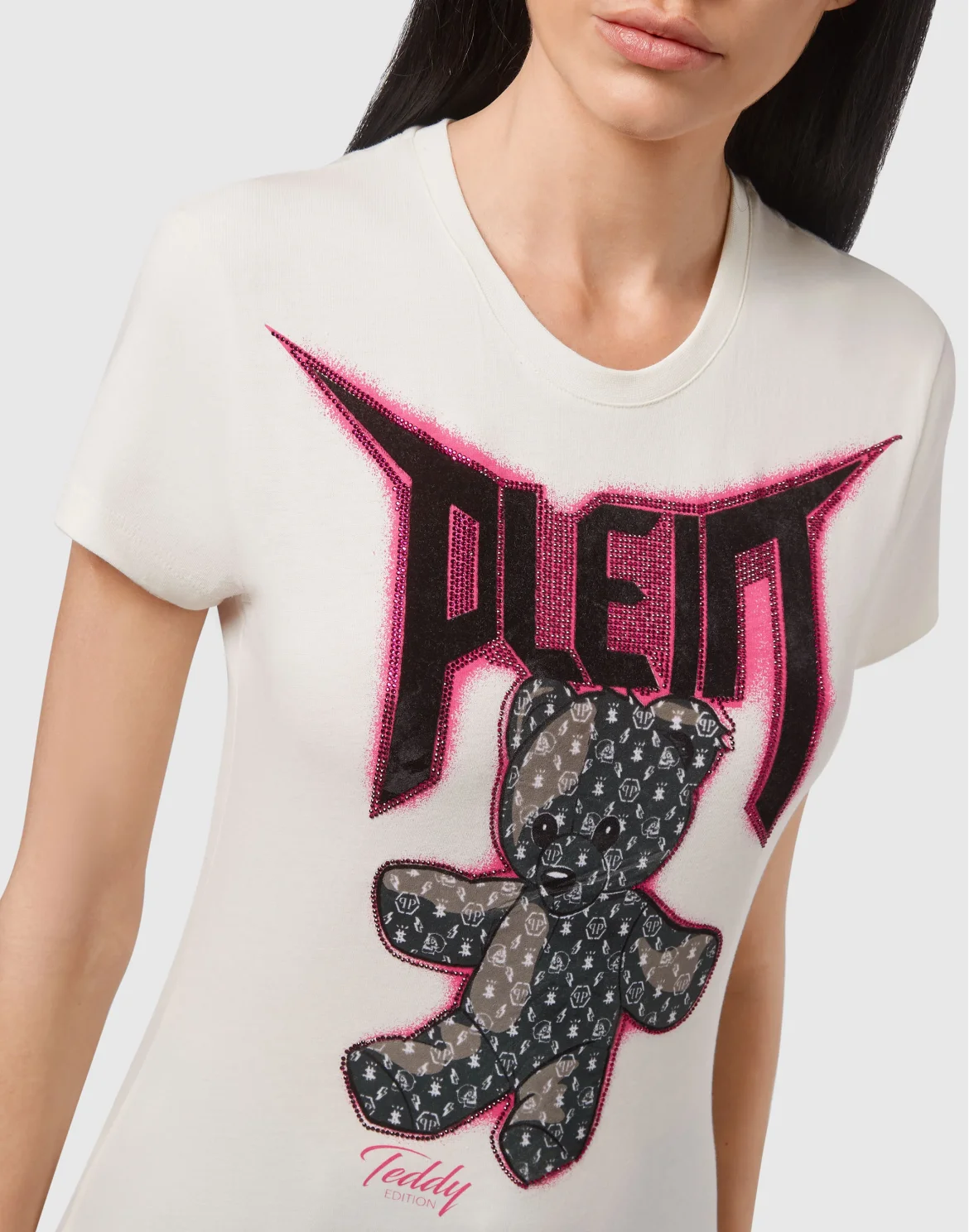 T-shirt Round Neck SS Teddy Bear, цвет: Бежевый