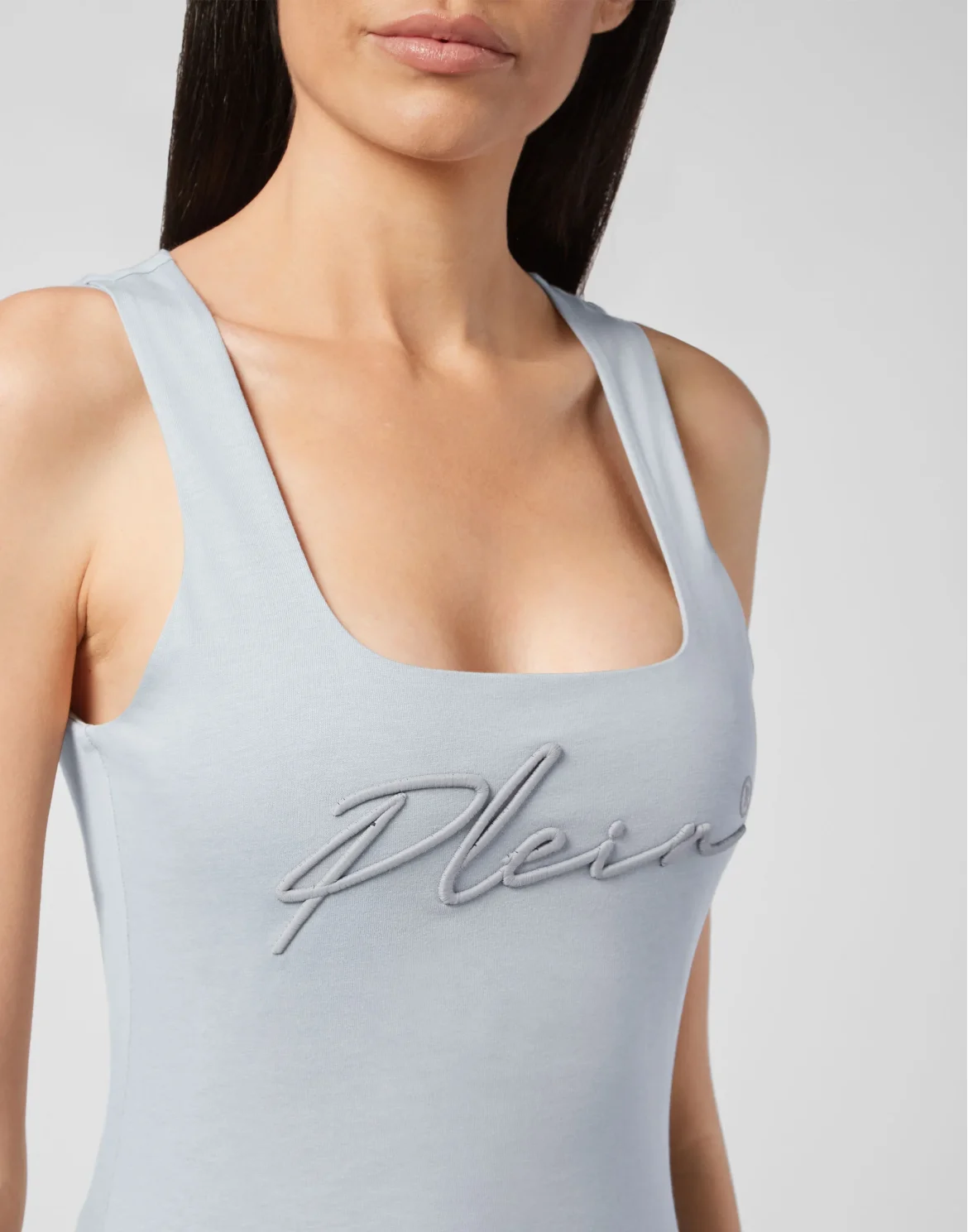 Leisurewear Tank top Embroidery Signature, цвет: Серый