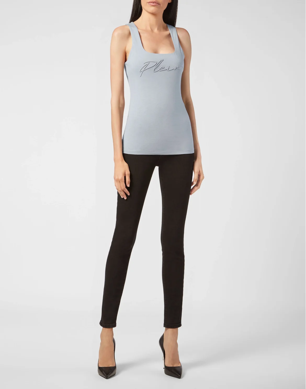 Leisurewear Tank top Embroidery Signature, цвет: Серый
