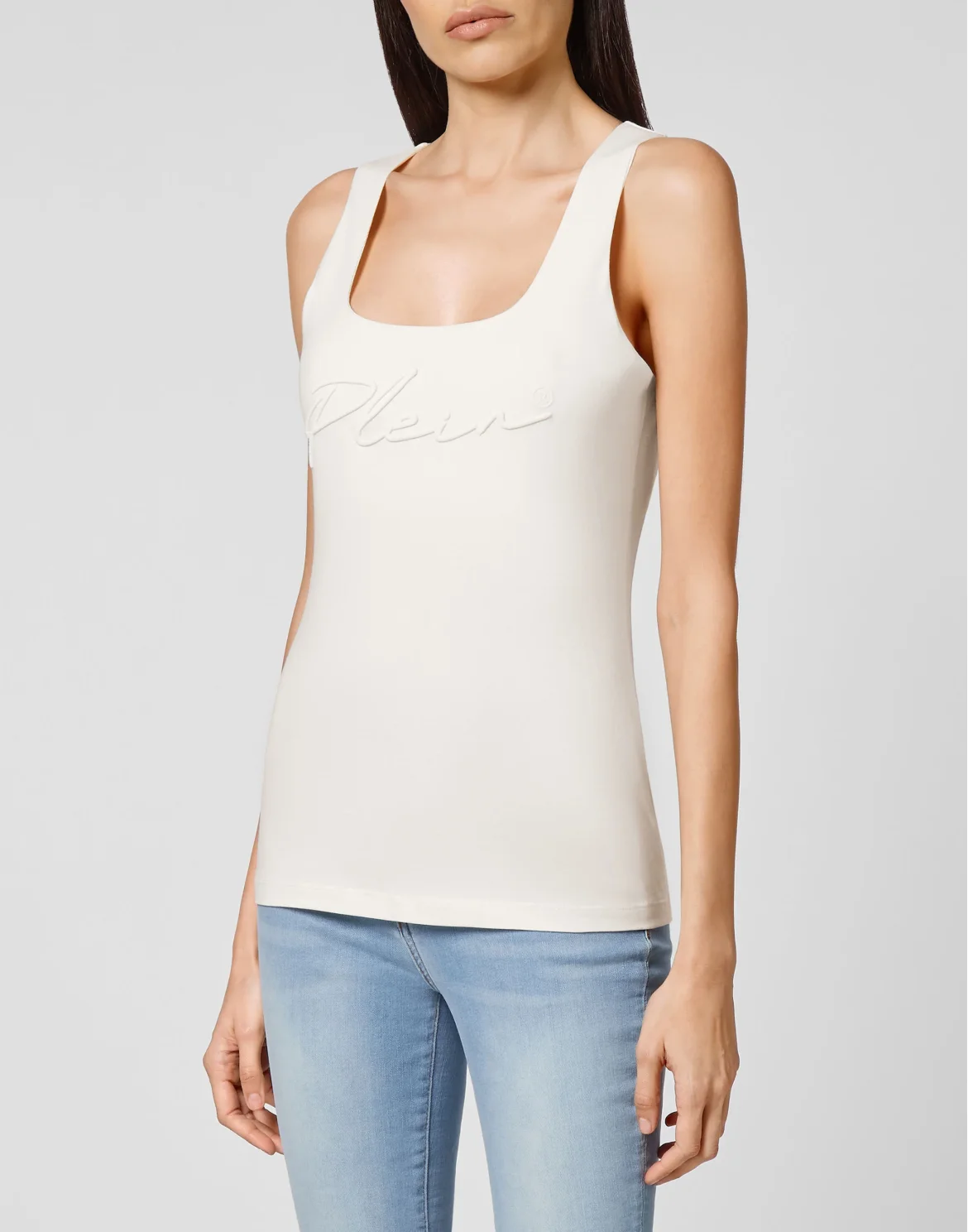 Leisurewear Tank top Embroidery Signature, цвет: Бежевый