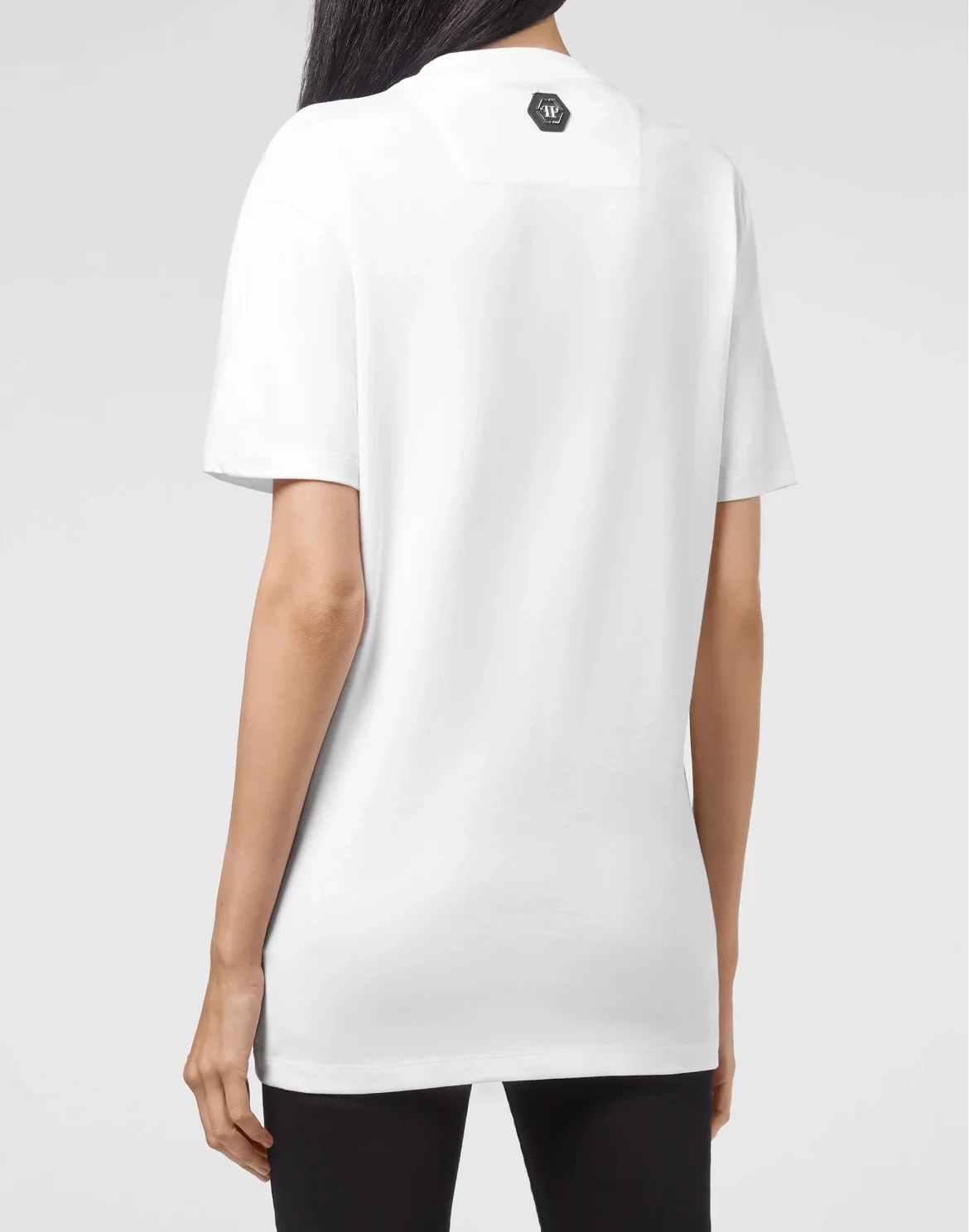 T-shirt Round Neck SS Spray Effect Print Teddy Bear, цвет: Белый