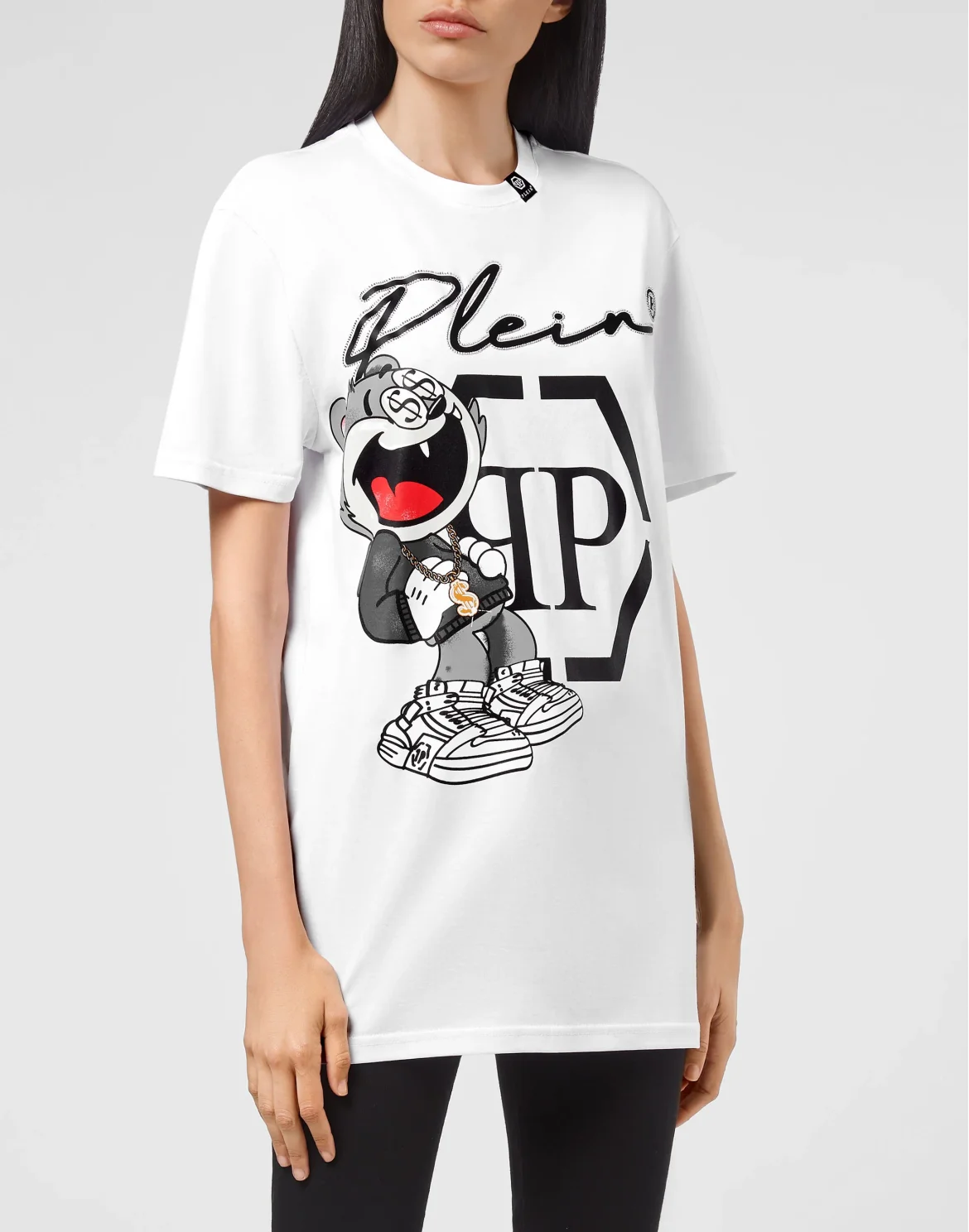 T-shirt Round Neck SS stones Money, цвет: Белый