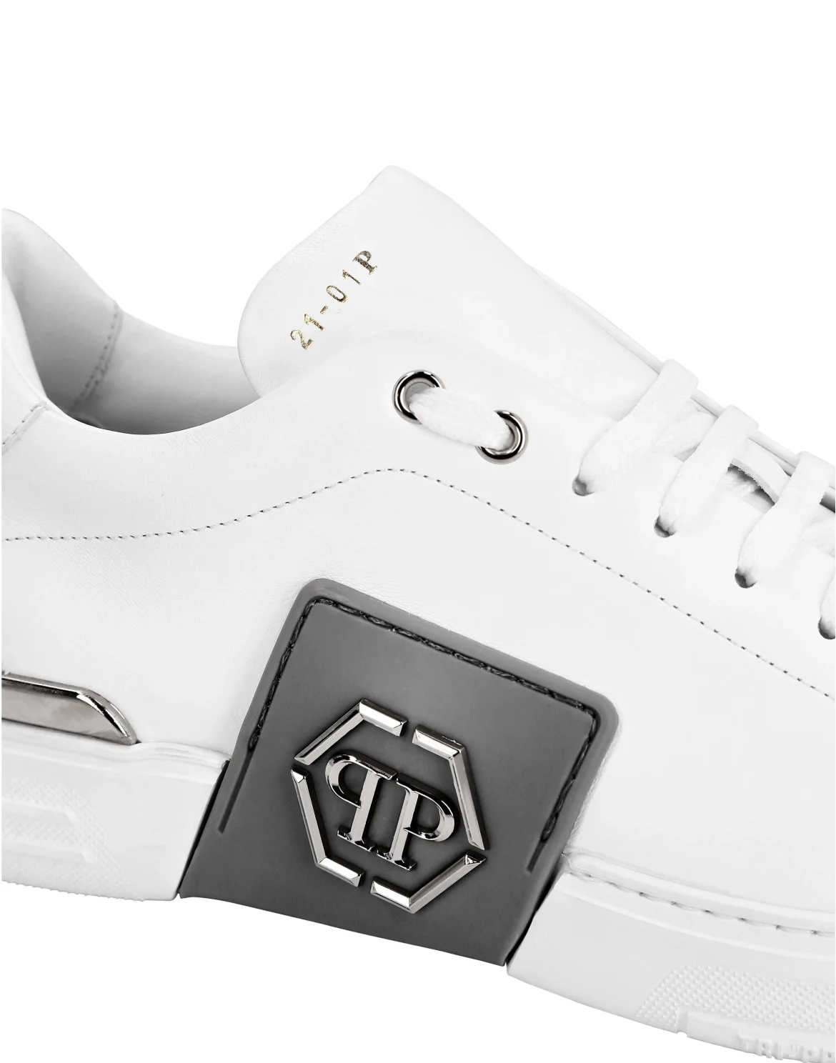 LO-TOP SNEAKERS PHANTOM KICK$ LEATHER Platinum HEXAGON, цвет: Белый