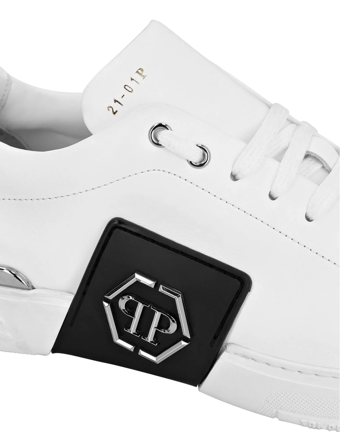 LO-TOP SNEAKERS PHANTOM KICK$ LEATHER Platinum HEXAGON, цвет: Белый