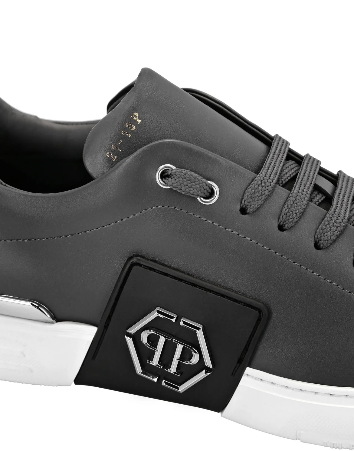 LO-TOP SNEAKERS PHANTOM KICK$ LEATHER Platinum HEXAGON, цвет: Серый