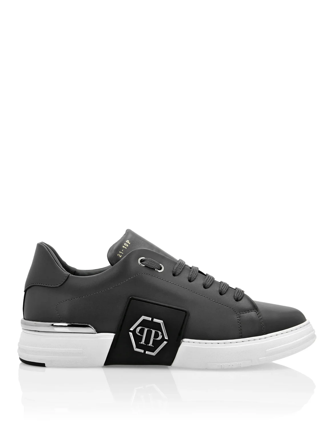 LO-TOP SNEAKERS PHANTOM KICK$ LEATHER Platinum HEXAGON, цвет: Серый
