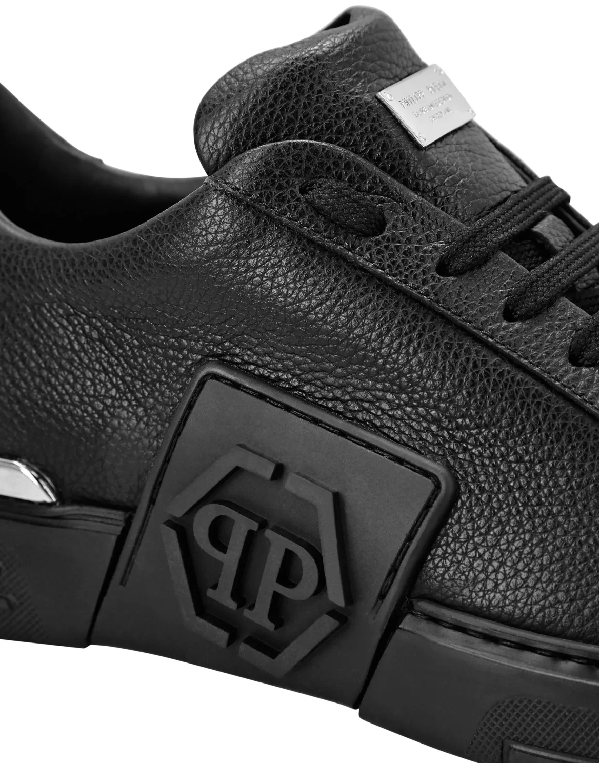 LO-TOP SNEAKERS PHANTOM KICK$ LEATHER HEXAGON, цвет: Черный