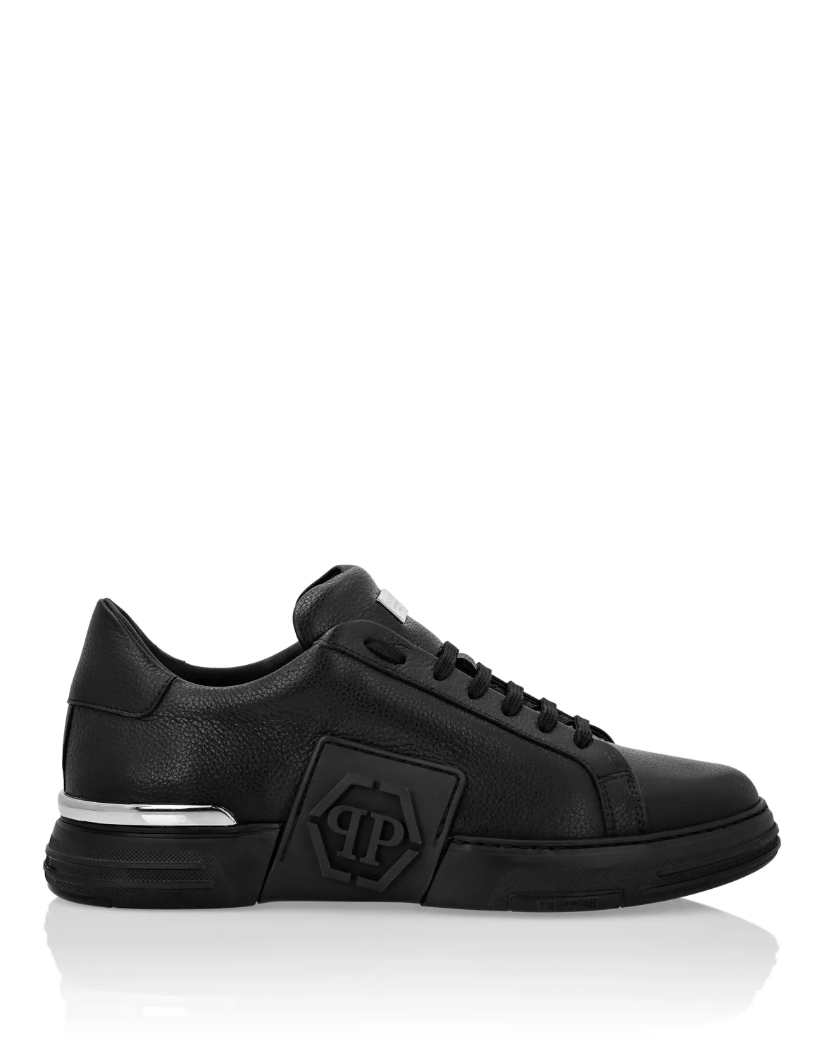 LO-TOP SNEAKERS PHANTOM KICK$ LEATHER HEXAGON, цвет: Черный
