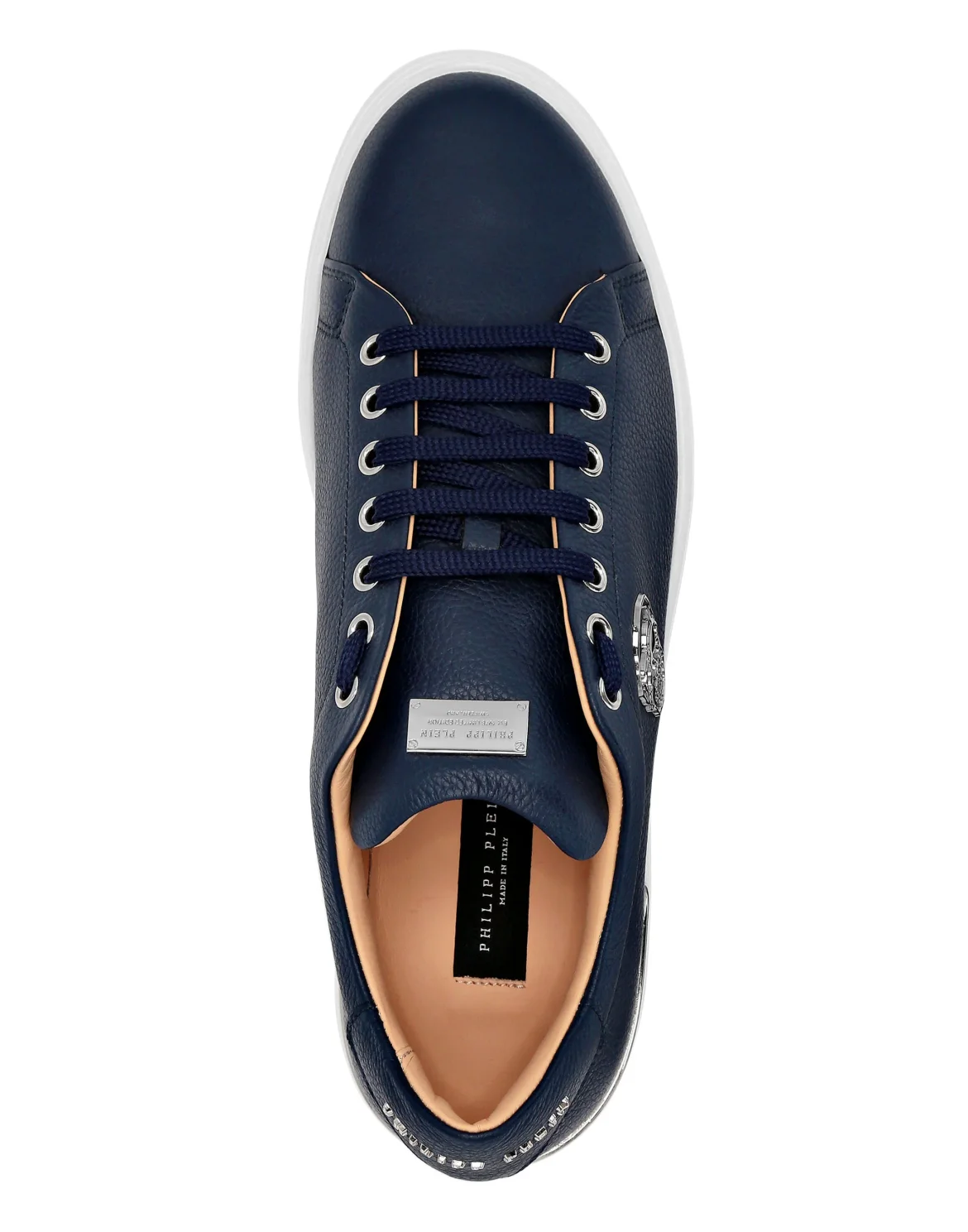 Leather Lo-Top Sneakers The $kull TM, цвет: Синий