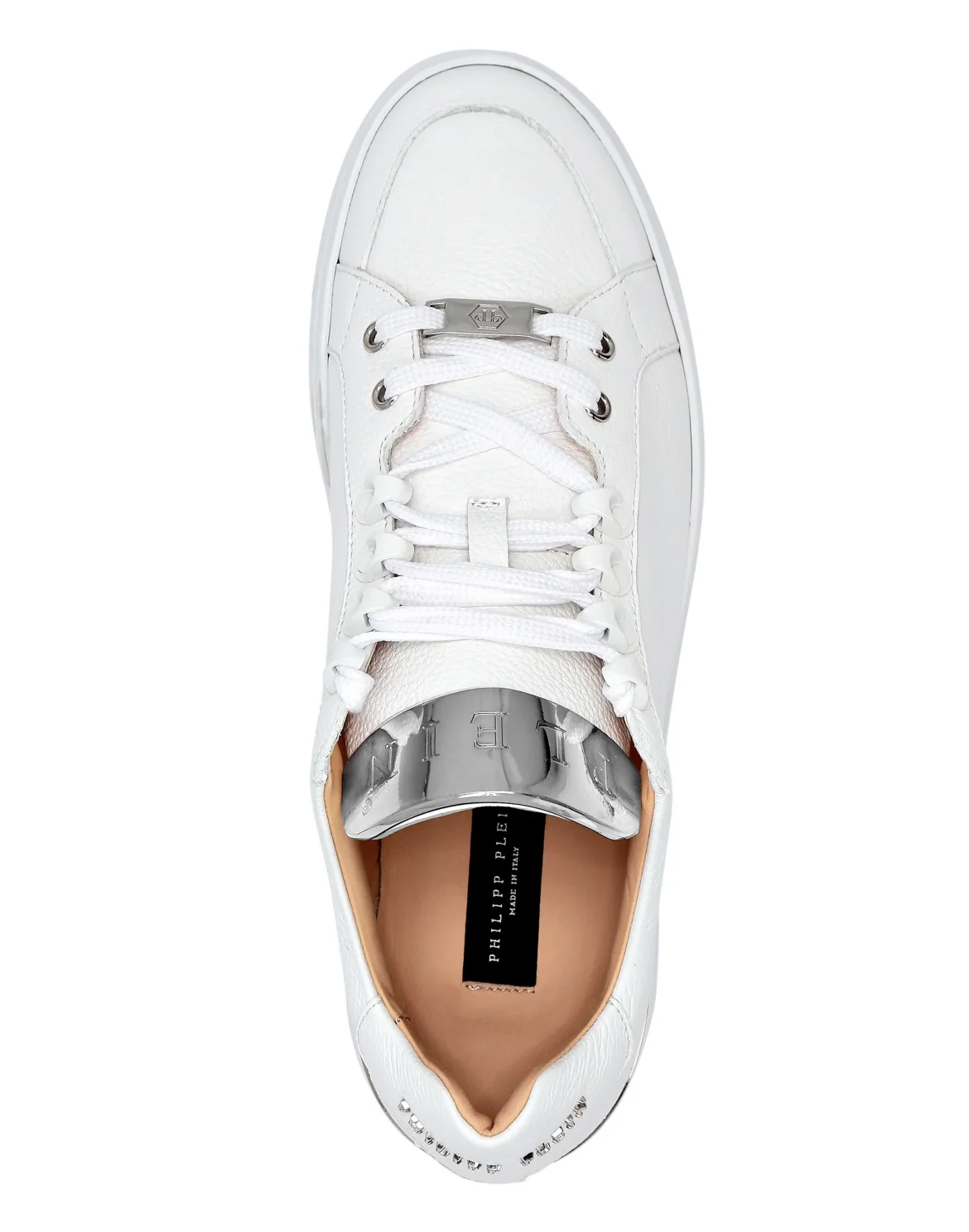 LO-TOP SNEAKERS SILVER $URFER LEATHER, цвет: Белый