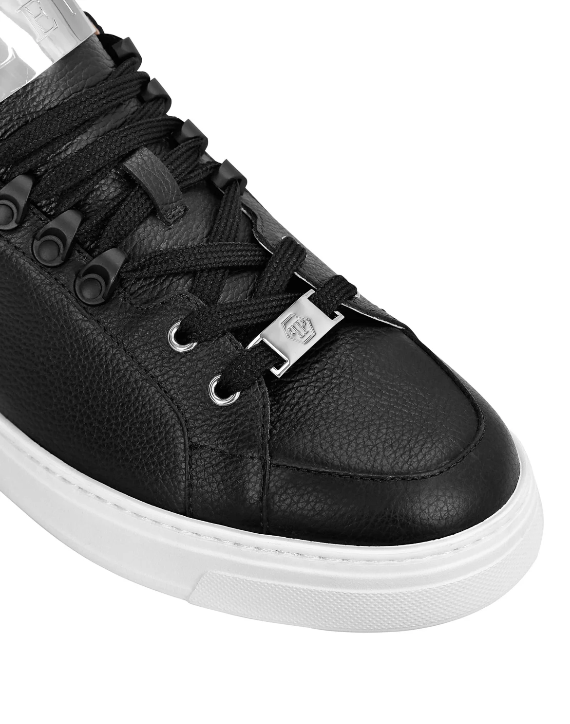 LO-TOP SNEAKERS SILVER $URFER LEATHER, цвет: Черный