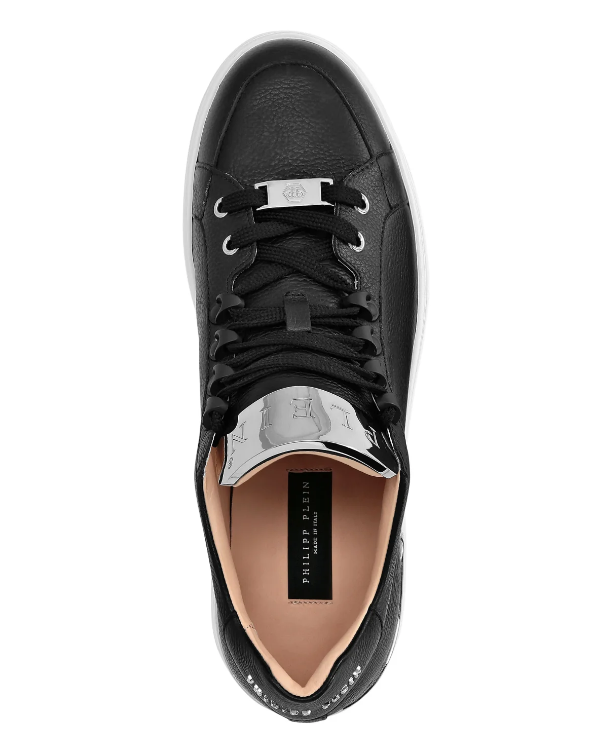 LO-TOP SNEAKERS SILVER $URFER LEATHER, цвет: Черный
