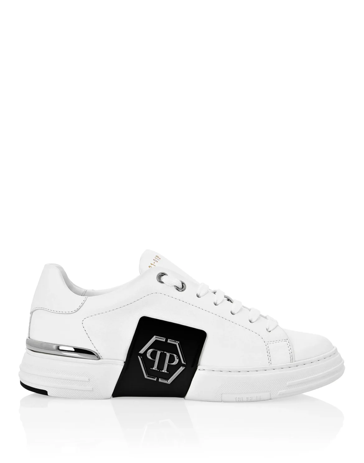 LO-TOP SNEAKERS PHANTOM KICK$ LEATHER Platinum HEXAGON, цвет: Белый