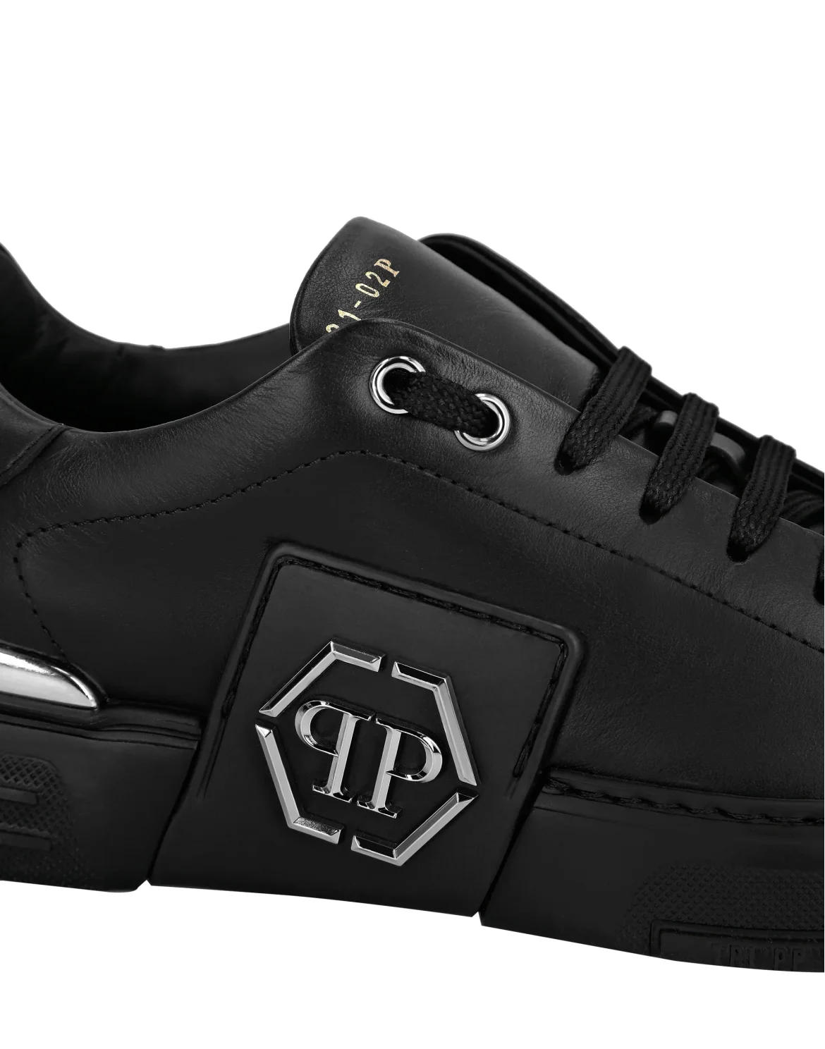 LO-TOP SNEAKERS PHANTOM KICK$ LEATHER Platinum HEXAGON, цвет: Черный