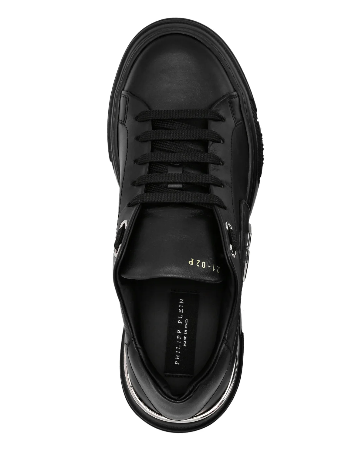 LO-TOP SNEAKERS PHANTOM KICK$ LEATHER Platinum HEXAGON, цвет: Черный