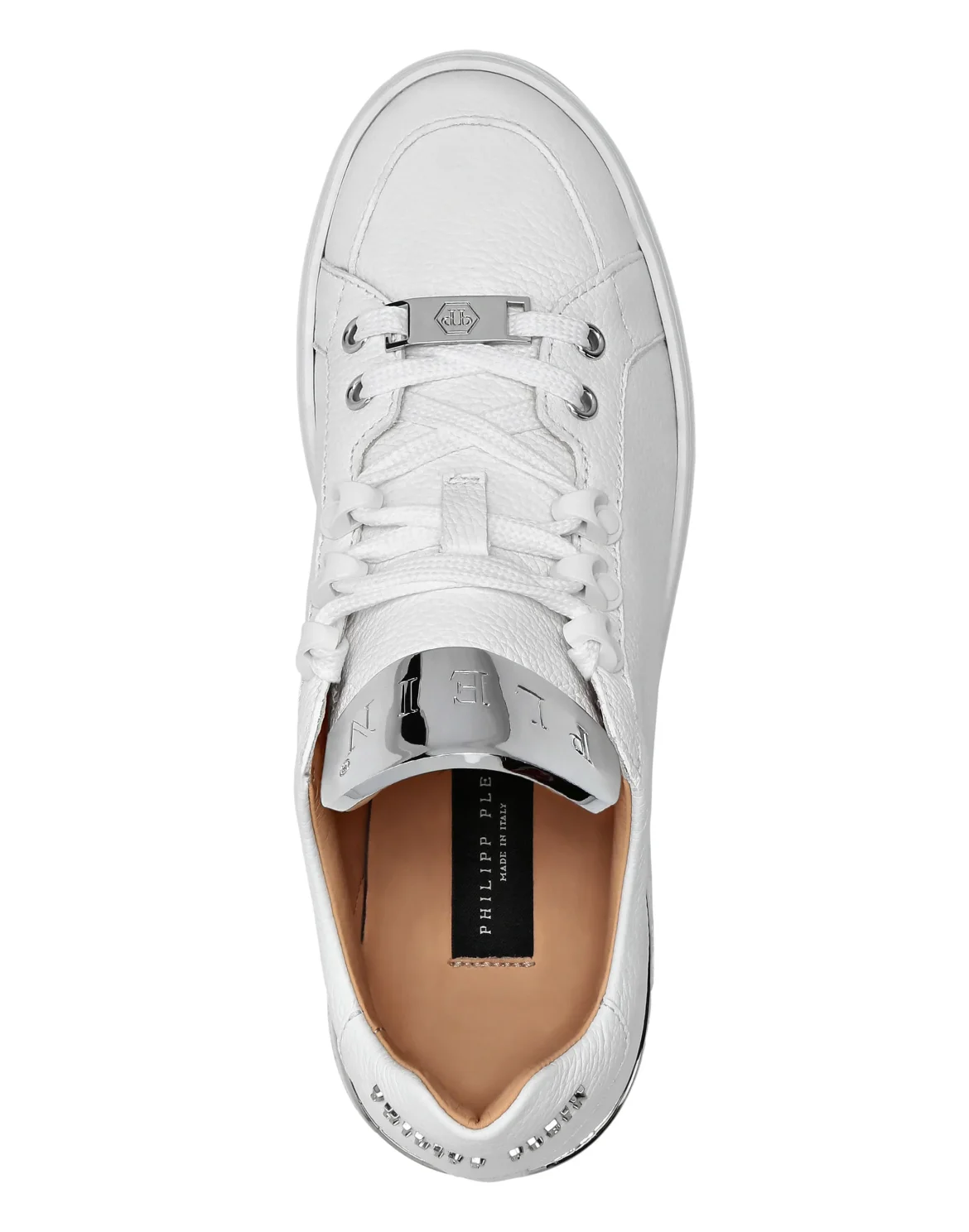 Leather Lo-Top Sneakers Silver $urfer TM, цвет: Белый