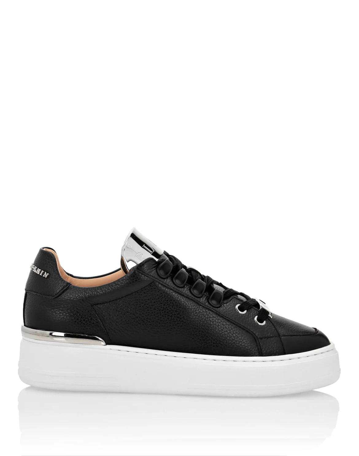 Leather Lo-Top Sneakers Silver $urfer TM, цвет: Черный