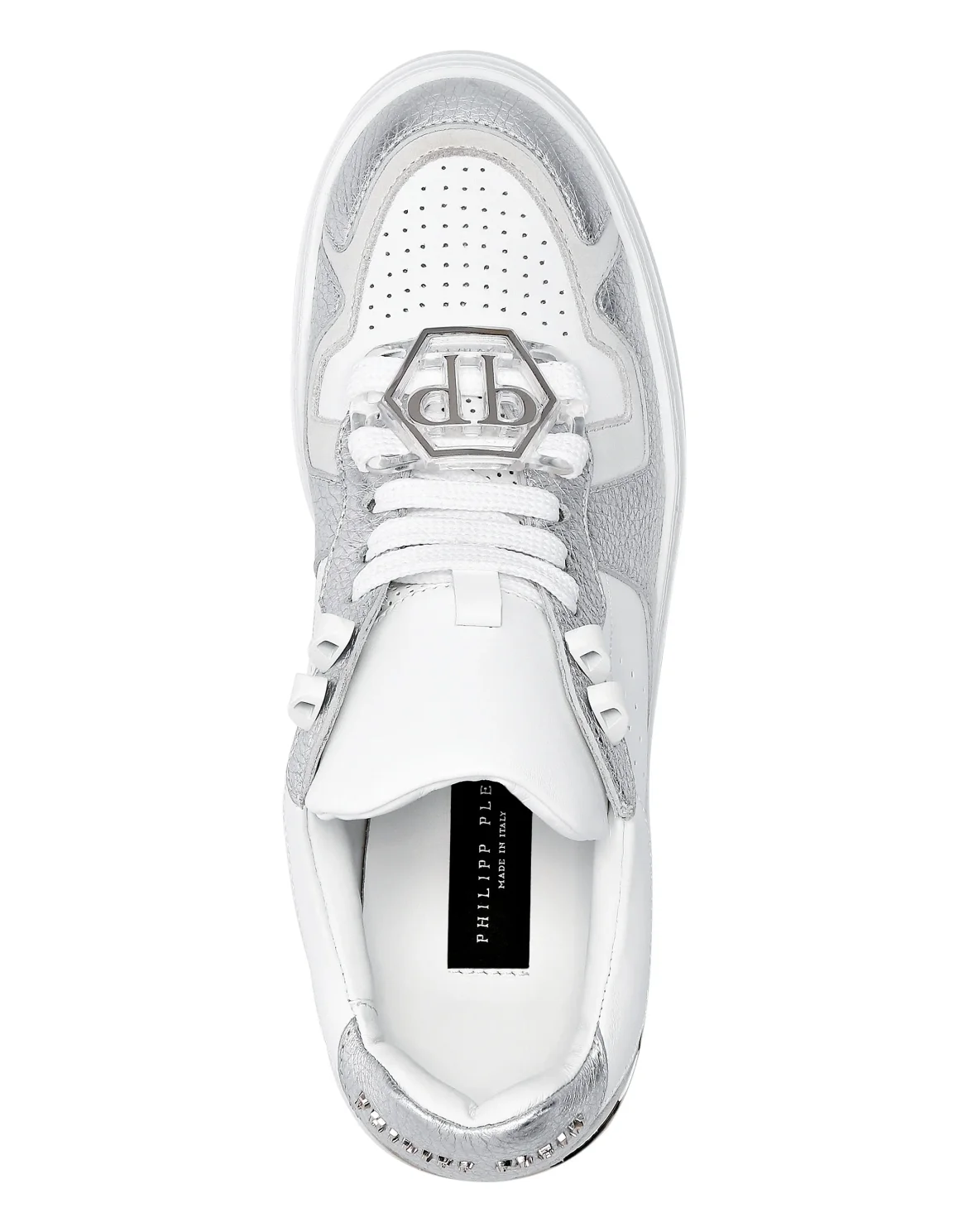 Leather Lo-Top Sneakers G.O.A.T. TM, цвет: Белый