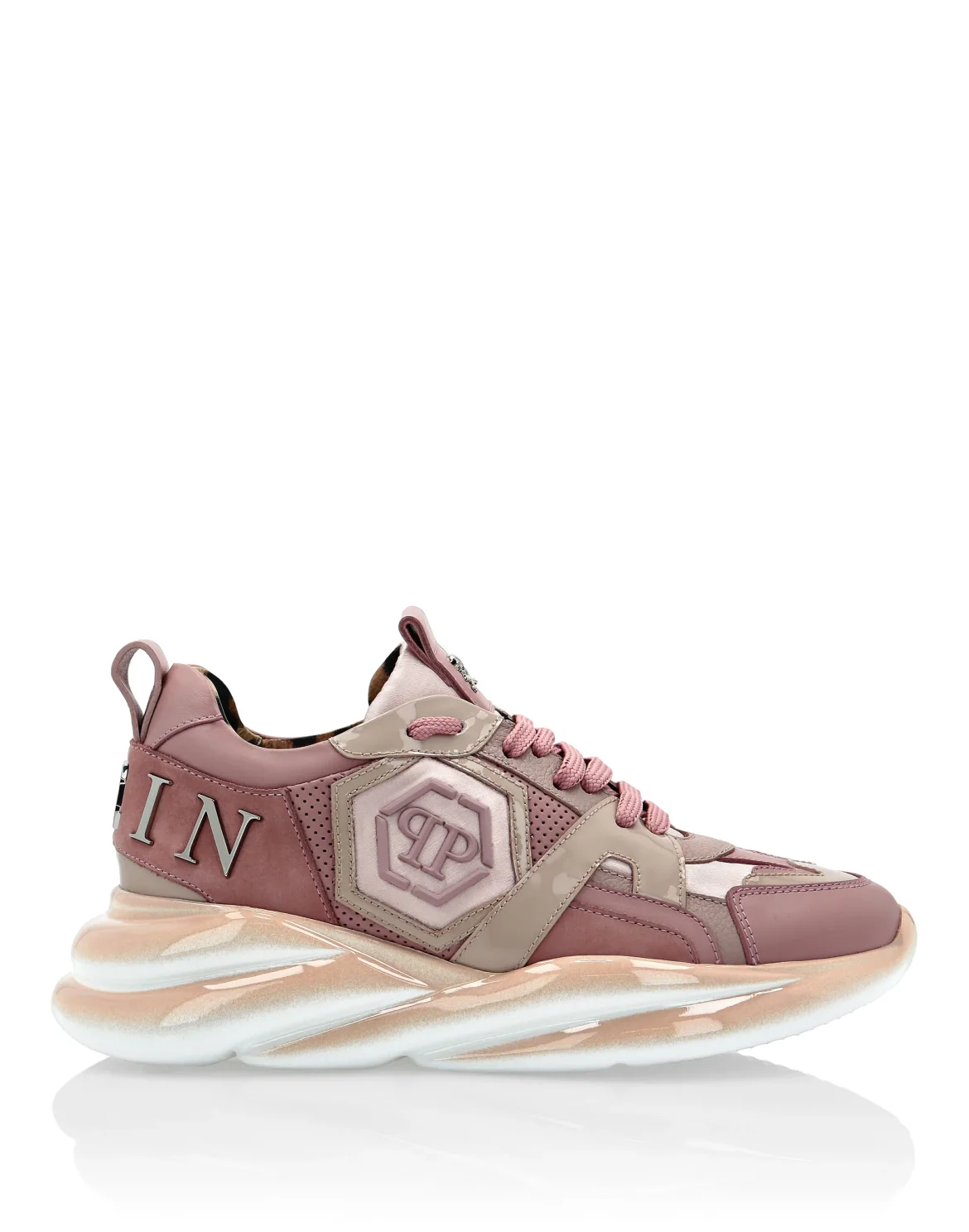 Runner mix materials Plein Hurricane, цвет: Розовый