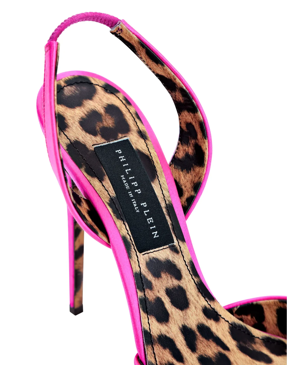 Satin Decollete slingback Hi-Heels Crystal Hexagon, цвет: Розовый