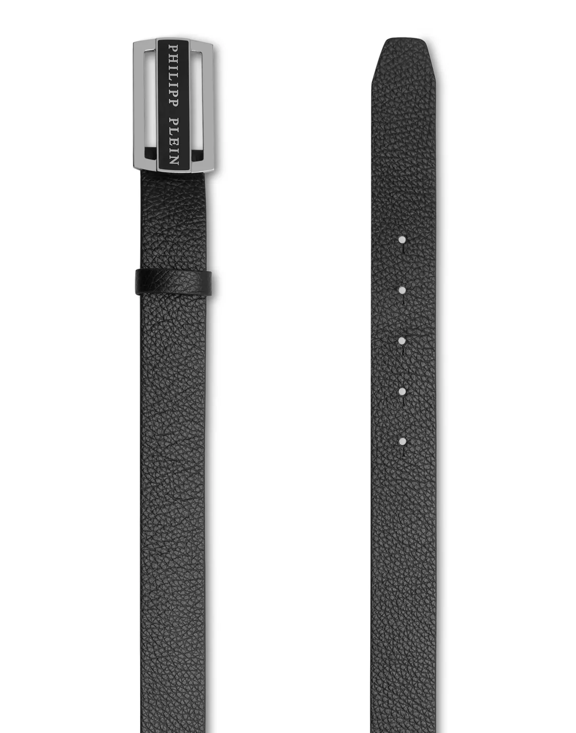 St Alce Leather Belt Philipp Plein TM, цвет: Черный