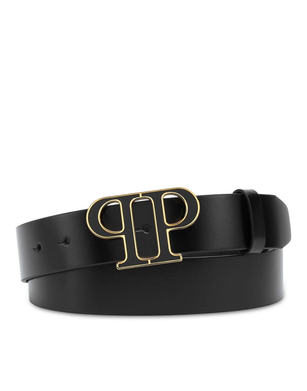 Leather Belt Philipp Plein TM, цвет: Черный
