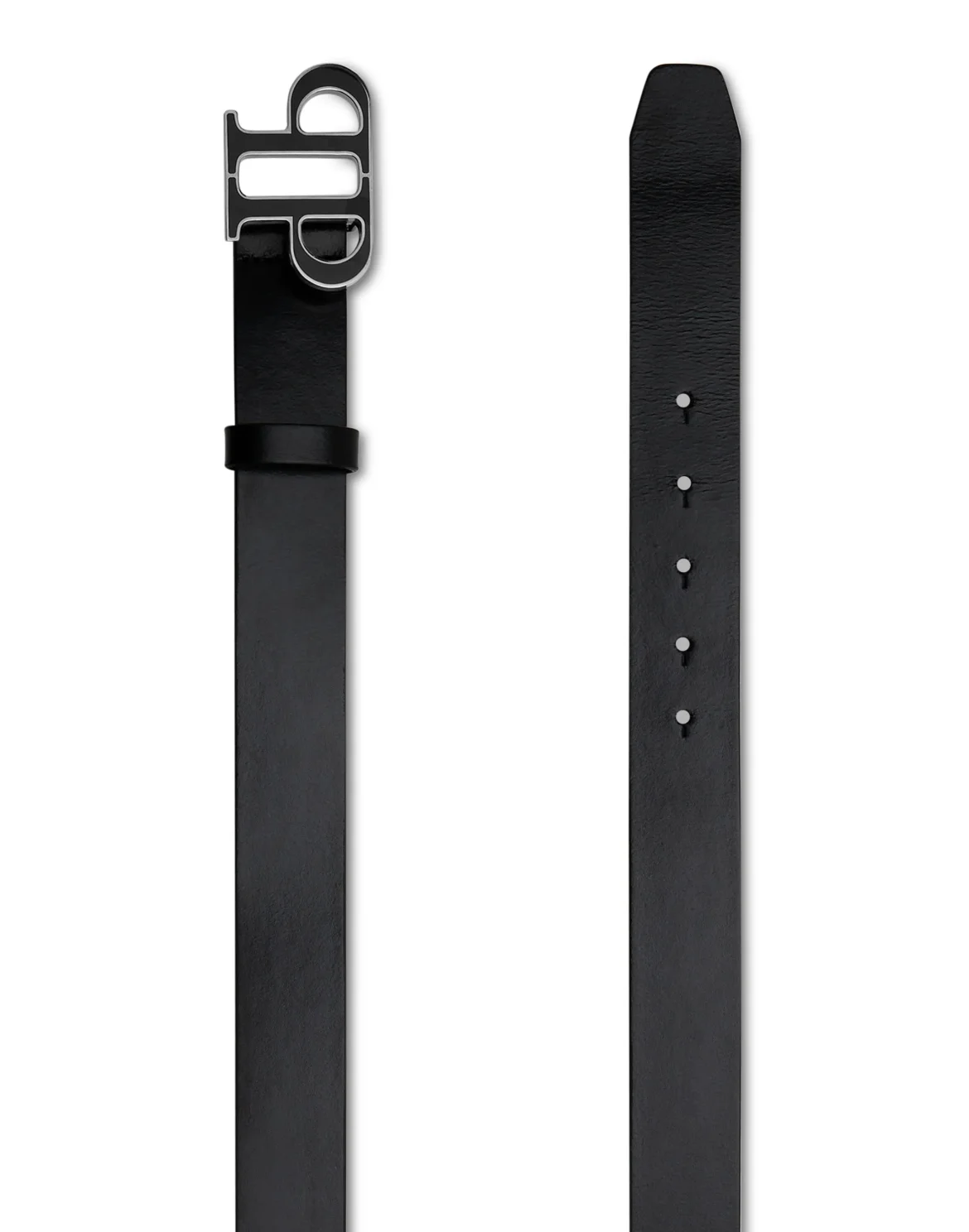 Leather Belt Philipp Plein TM, цвет: Черный