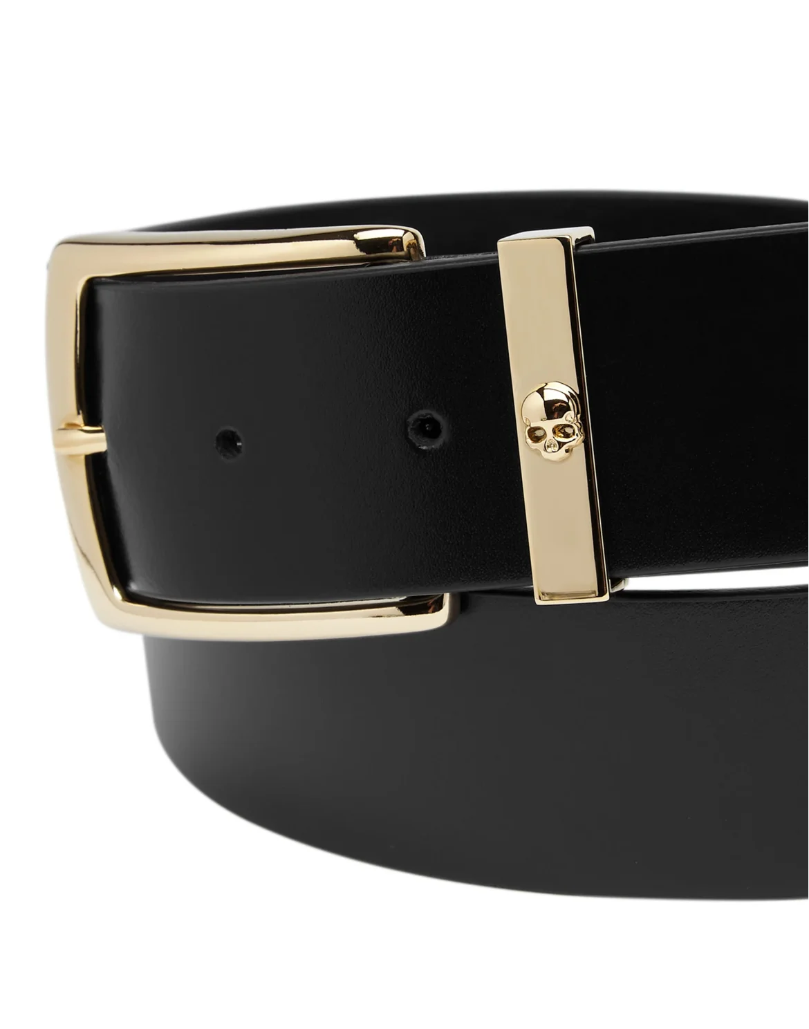 Leather Belt Skull, цвет: Черный