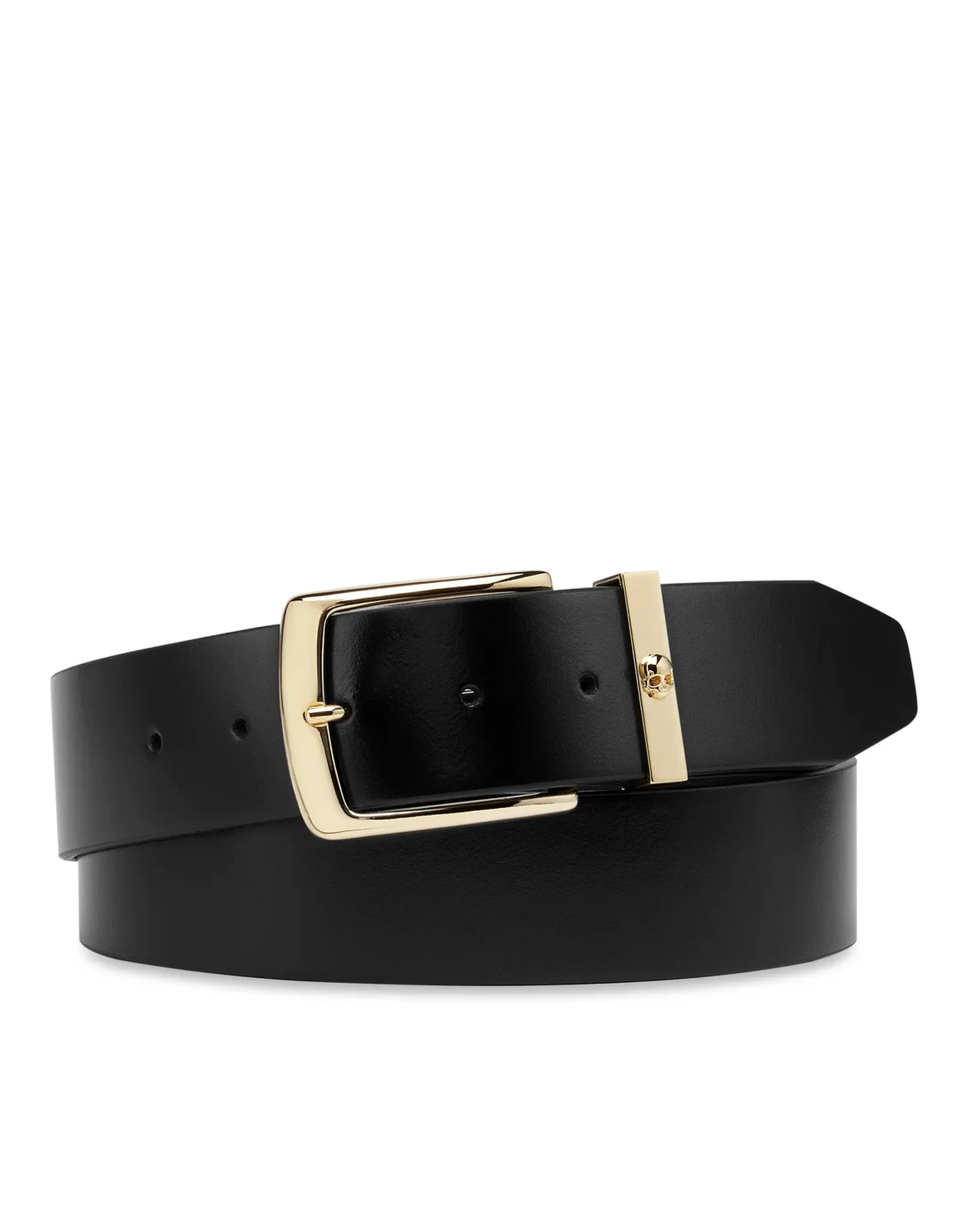 Leather Belt Skull, цвет: Черный