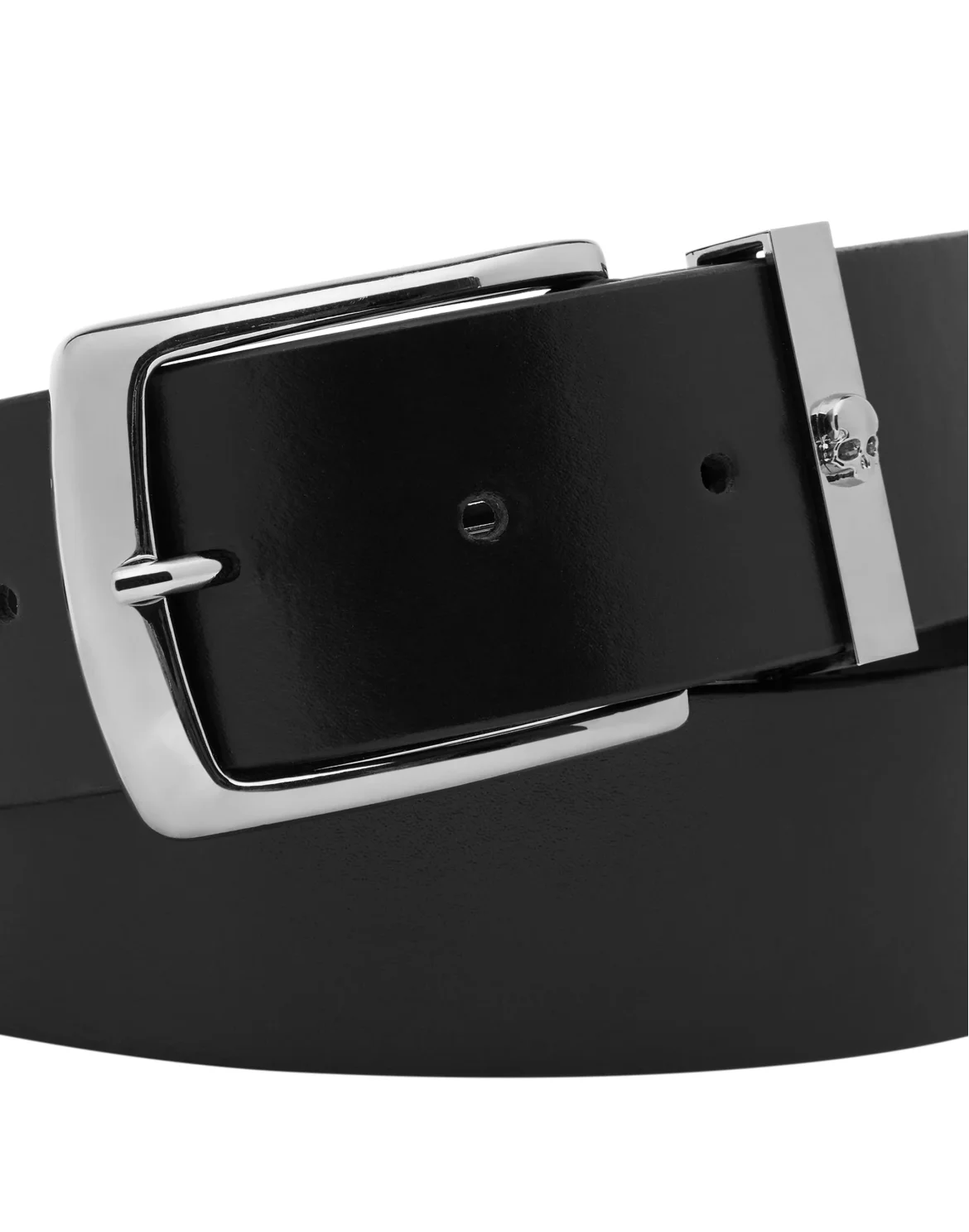 Leather Belt Skull, цвет: Черный