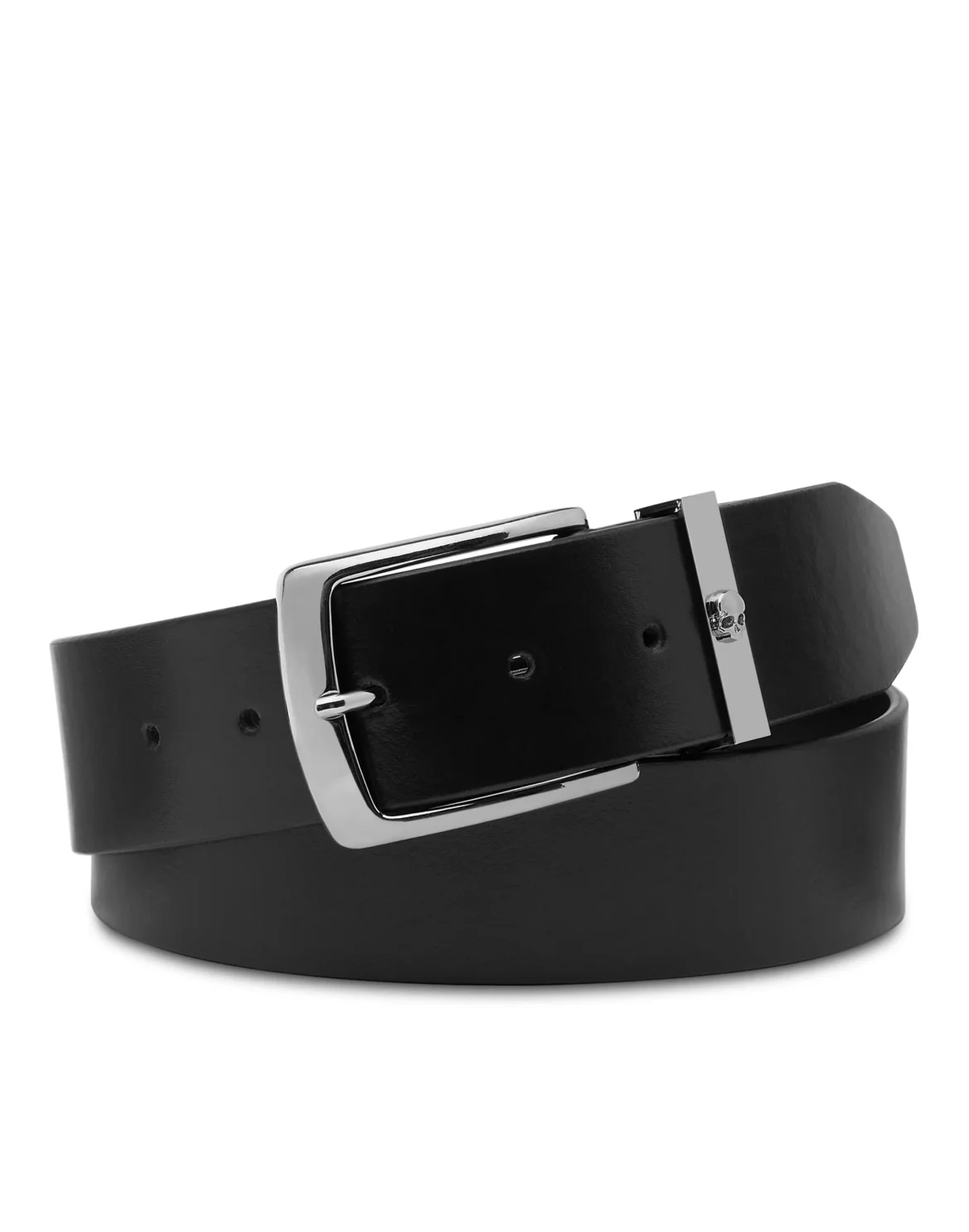 Leather Belt Skull, цвет: Черный