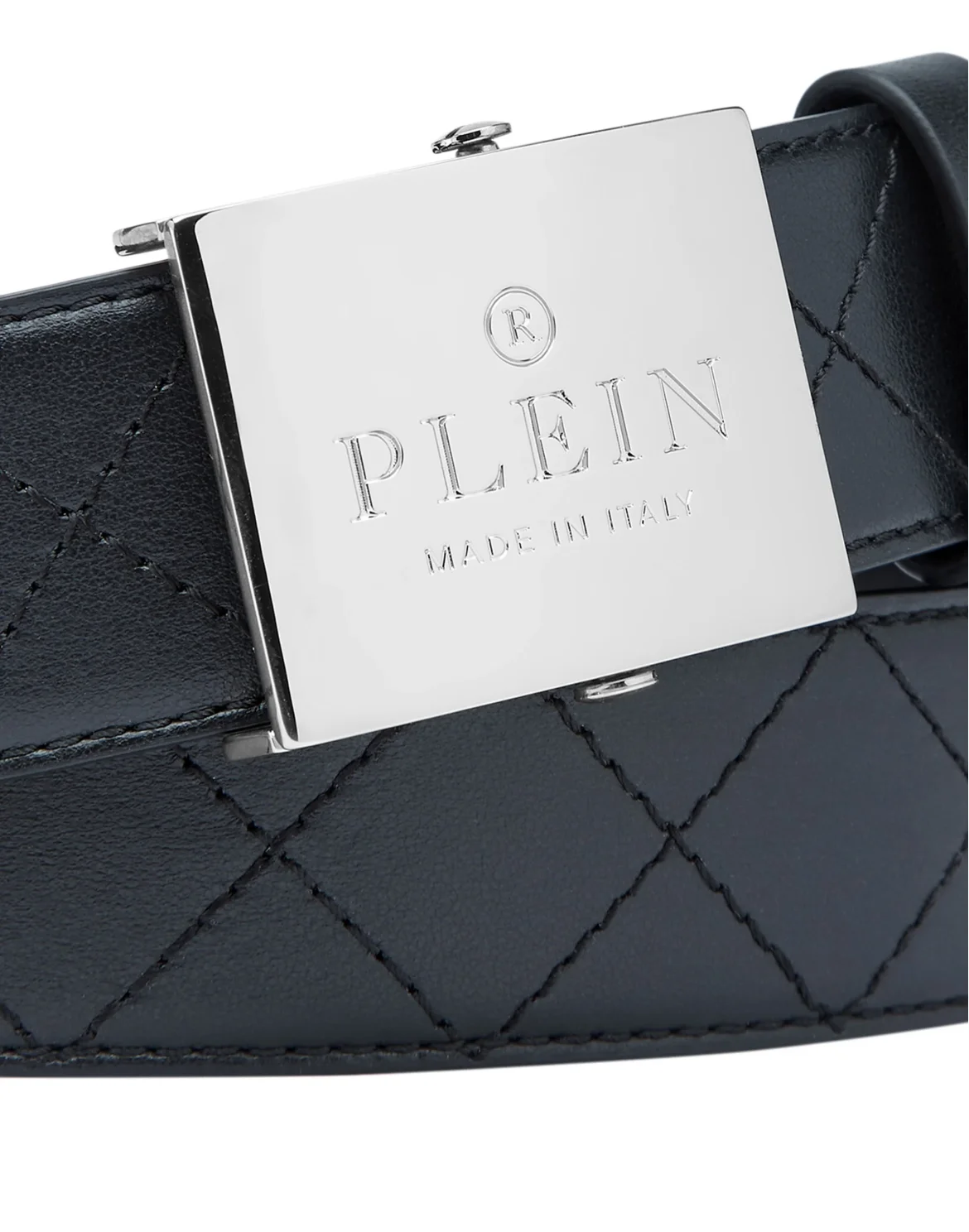 Leather Belt Philipp Plein TM, цвет: Черный