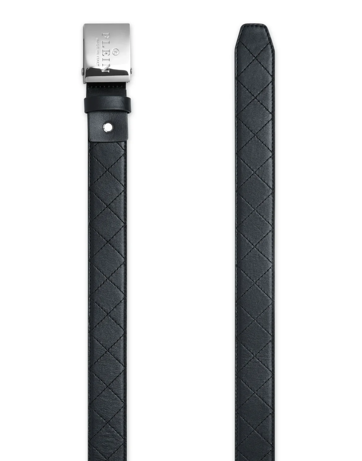 Leather Belt Philipp Plein TM, цвет: Черный