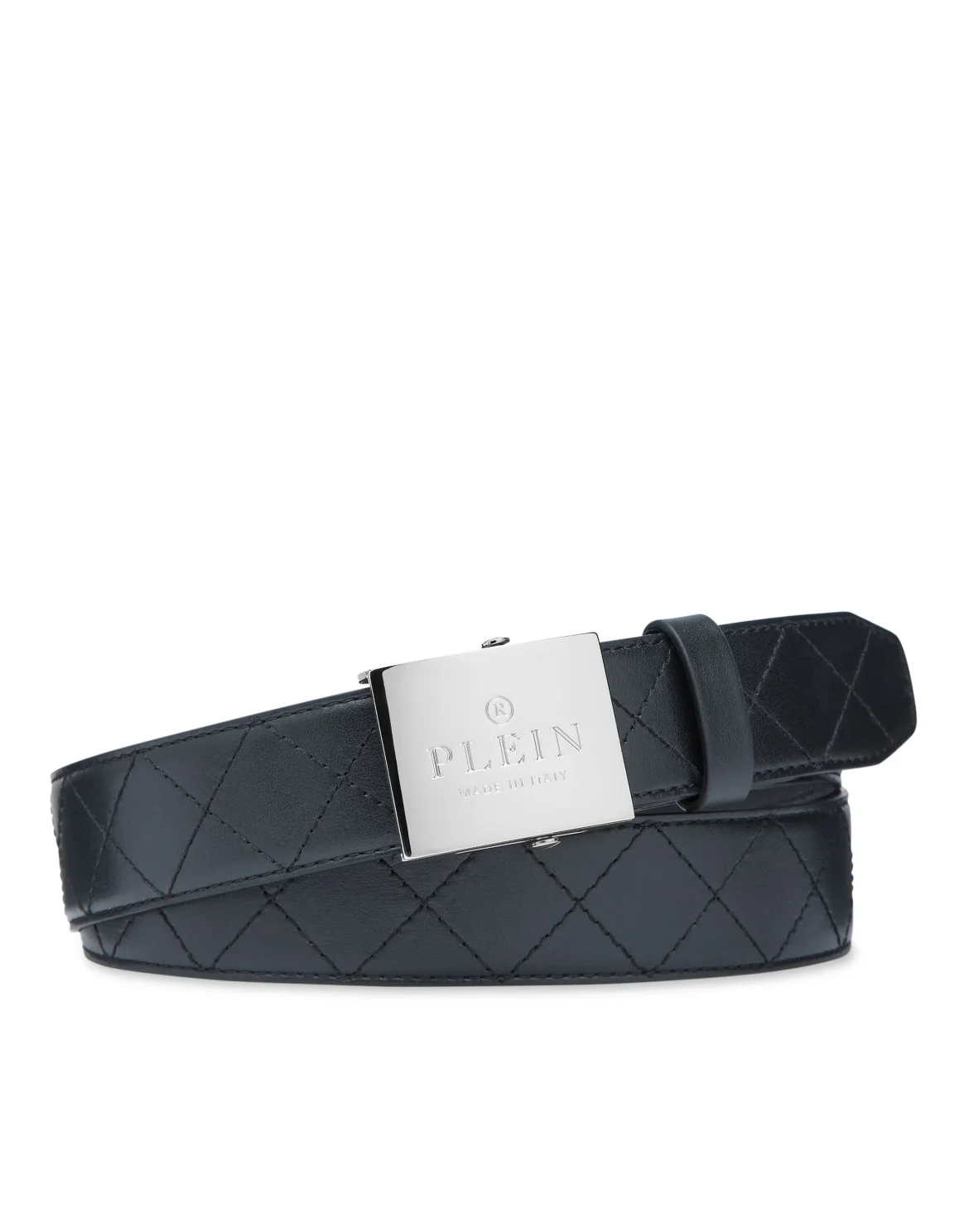 Leather Belt Philipp Plein TM, цвет: Черный