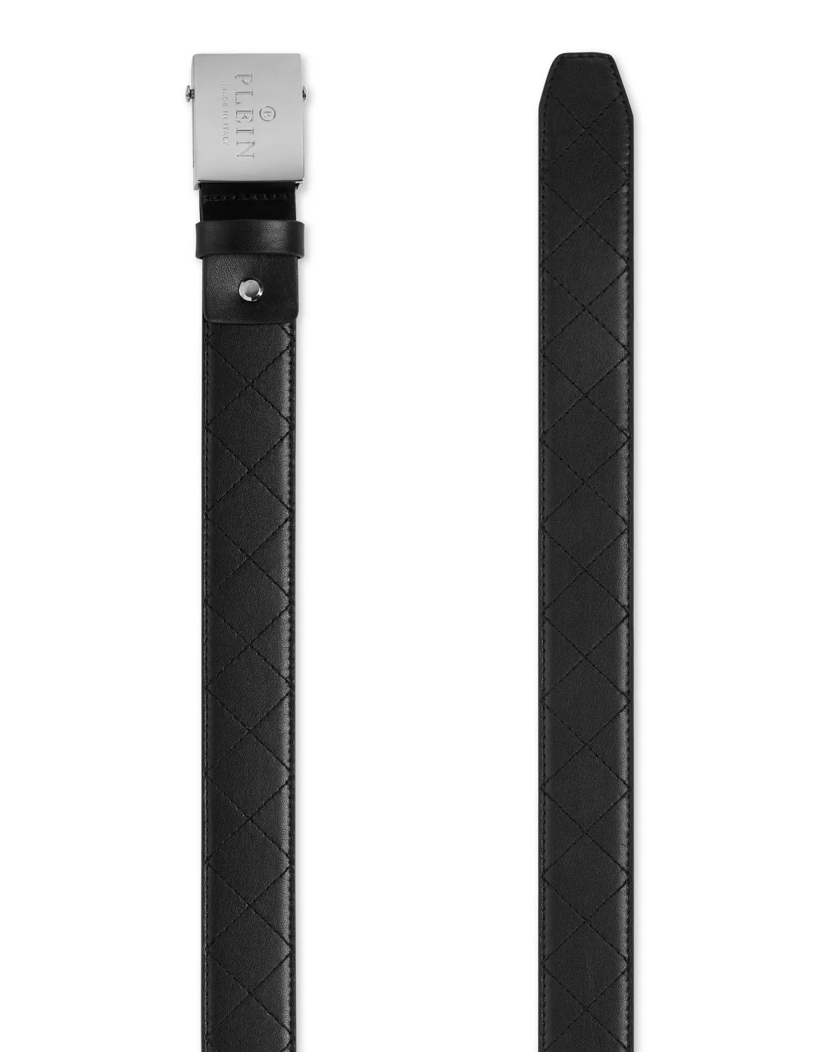 Leather Belt Philipp Plein TM, цвет: Черный