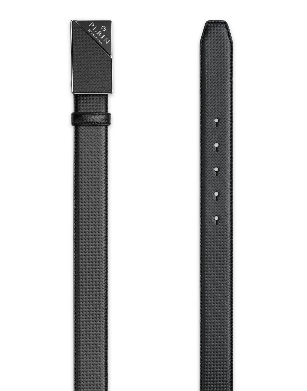 Leather Belt Philipp Plein TM, цвет: Черный