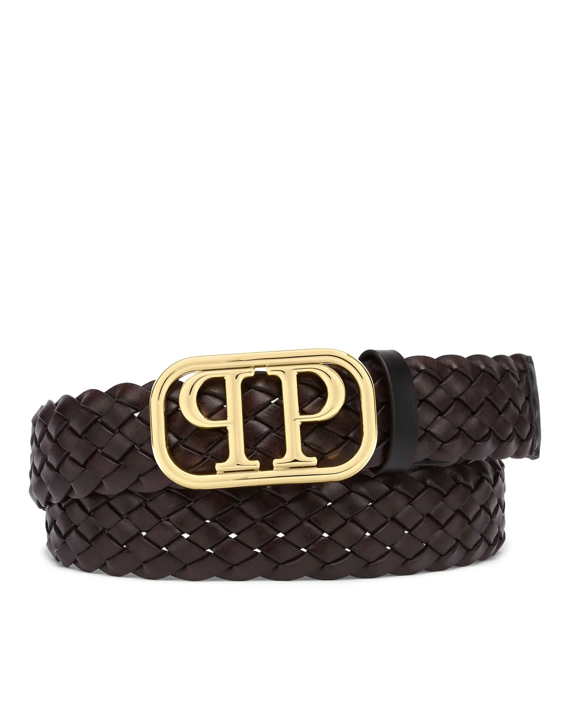 Leather Belt Philipp Plein TM, цвет: Коричневый