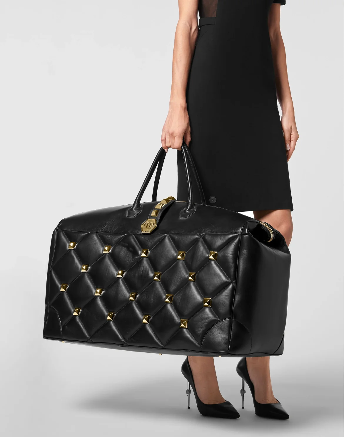 Leather Handle bag, цвет: Черный