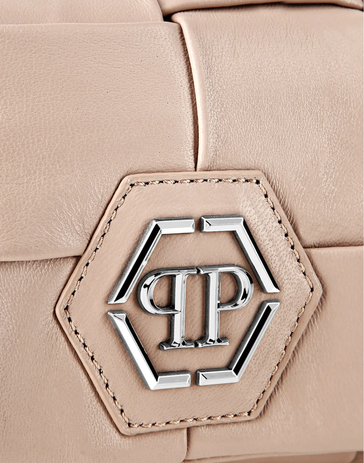 Small Shoulder Bag Hexagon, цвет: Бежевый