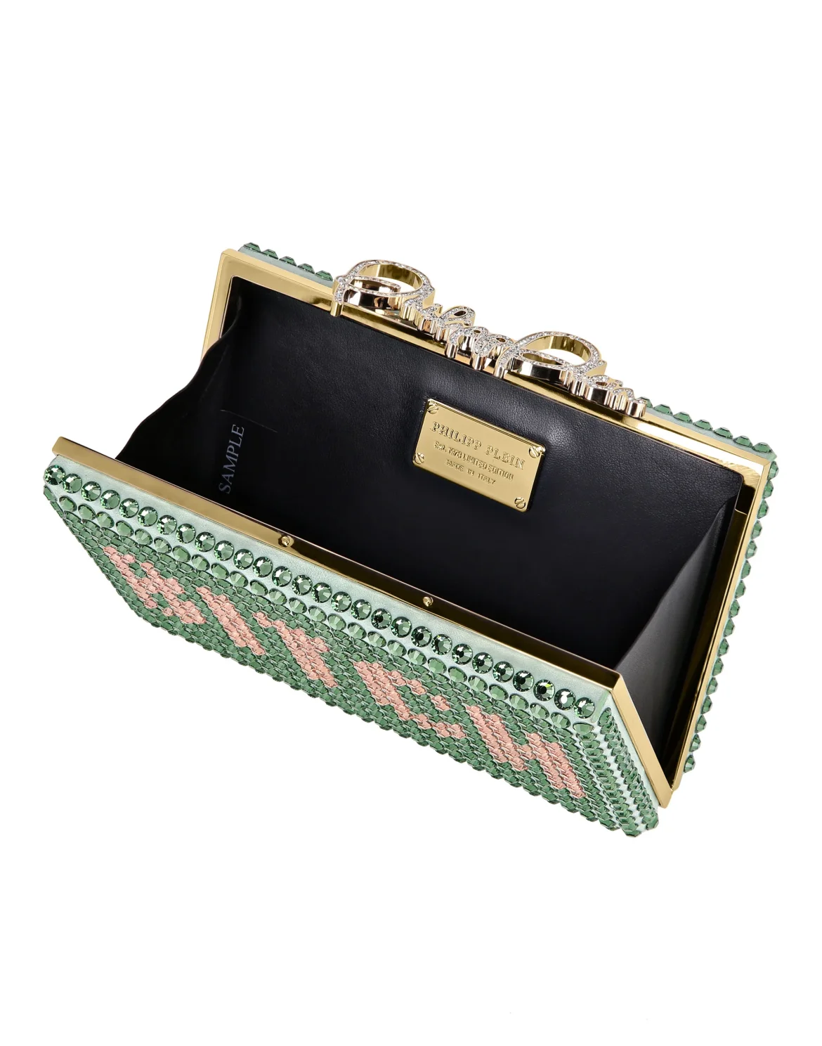 Clutch Crystal Philipp Plein TM Crystals, цвет: Зеленый