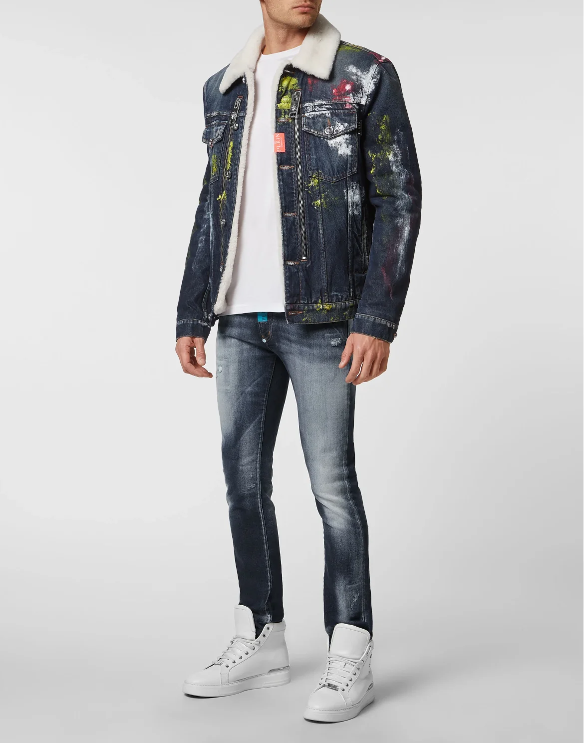 Denim Jacket Painted, цвет: Синий