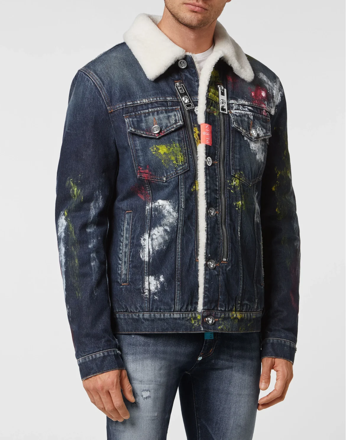 Denim Jacket Painted, цвет: Синий