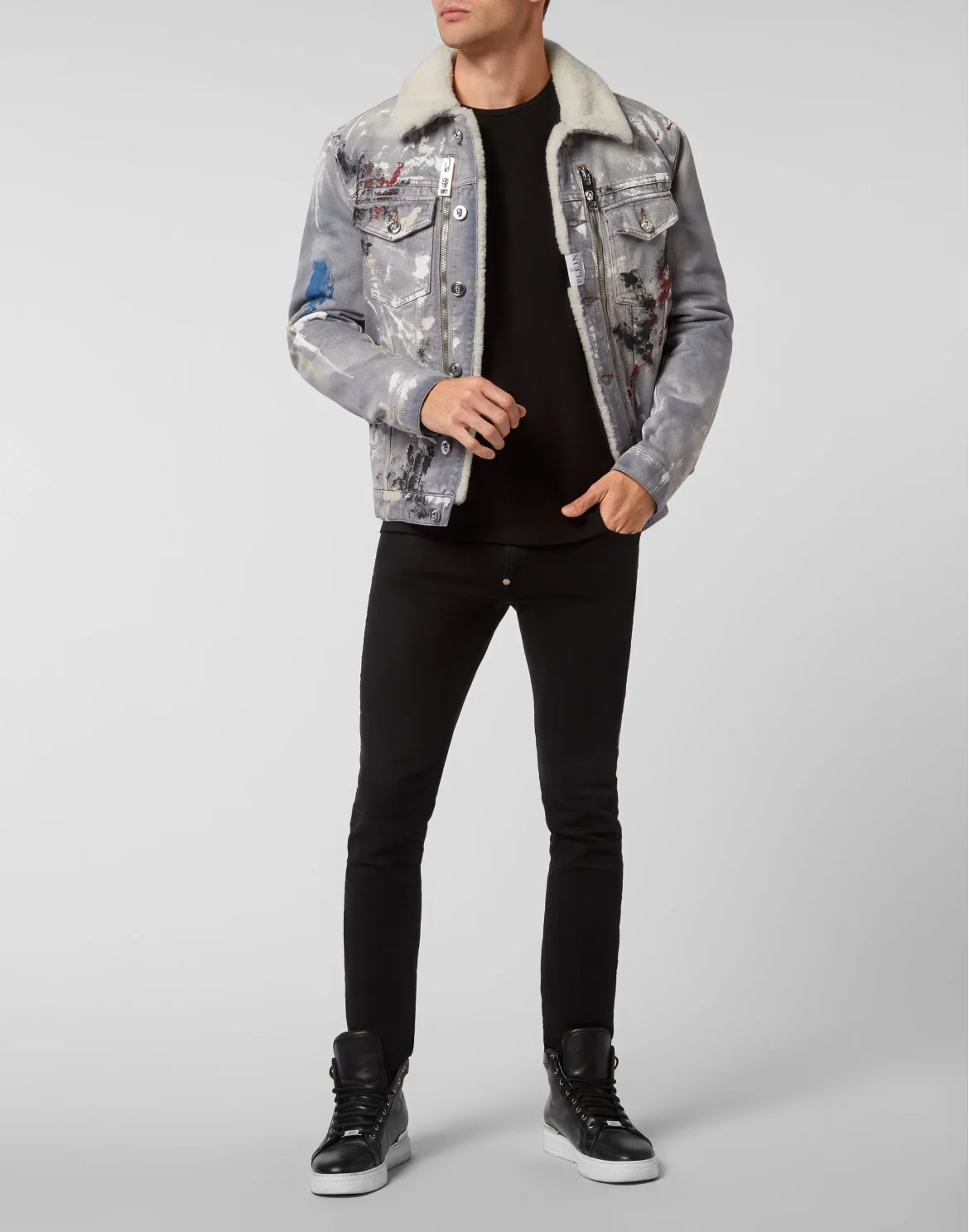 Denim Jacket Painted, цвет: Синий